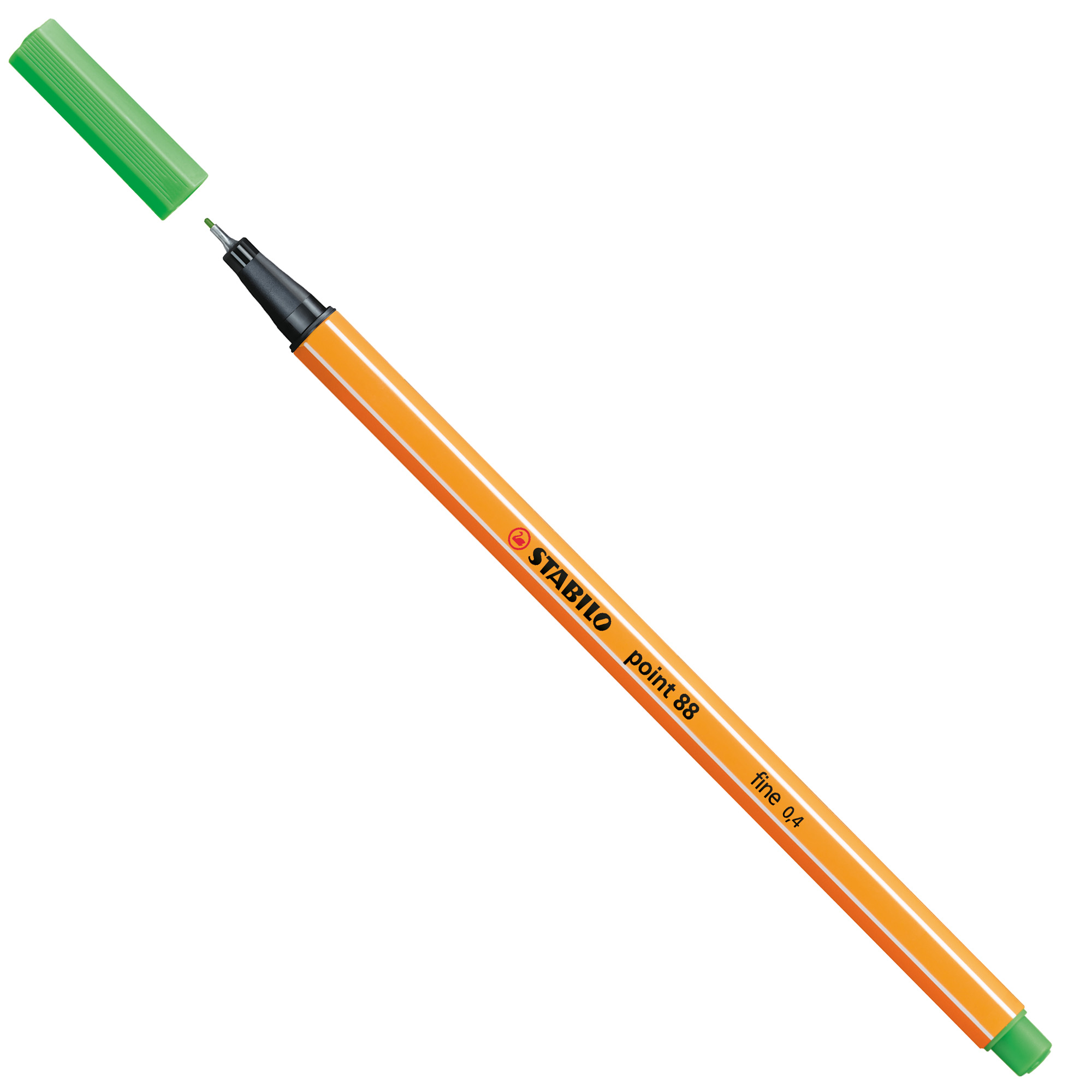 STABILO point 88 - Penna a punta sottile - verde chiaro - 0.4 mm - fine