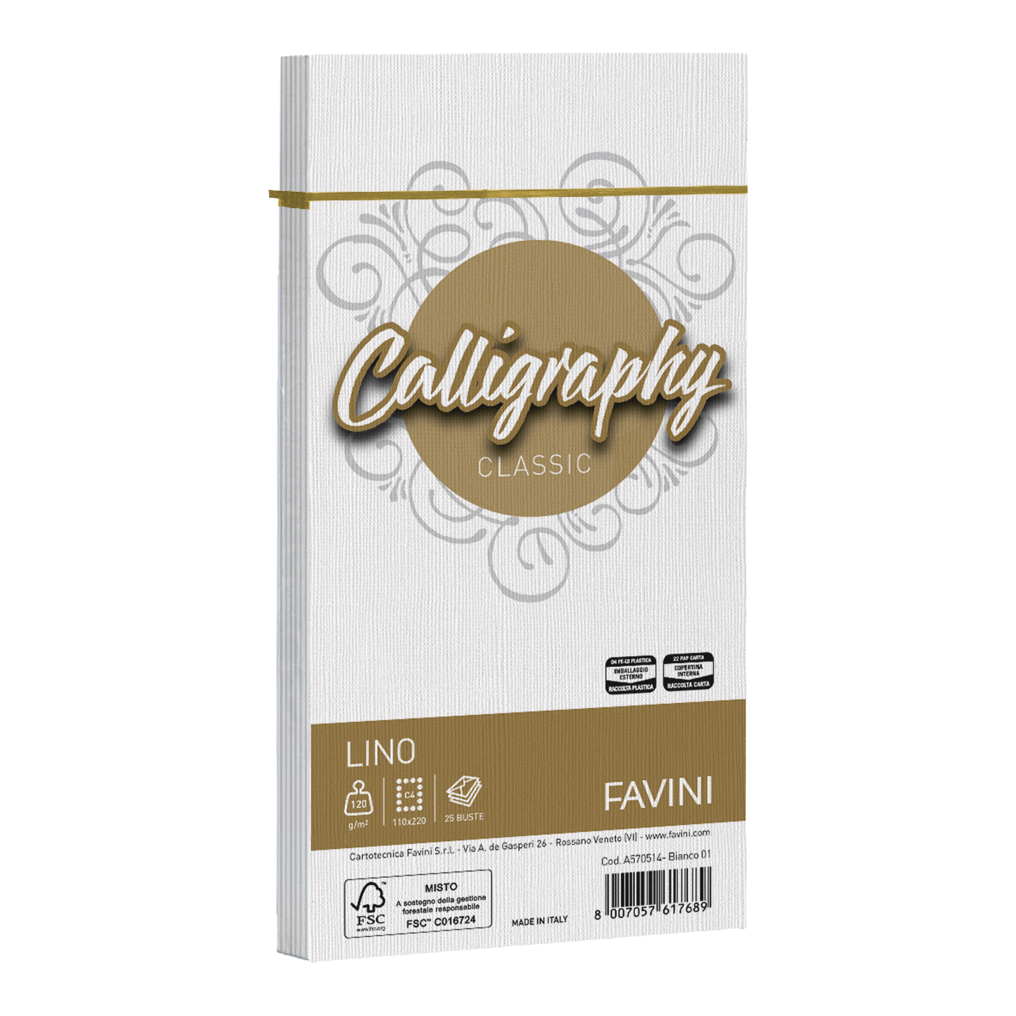 Buste Calligraphy Lino - 110 x 220 mm …