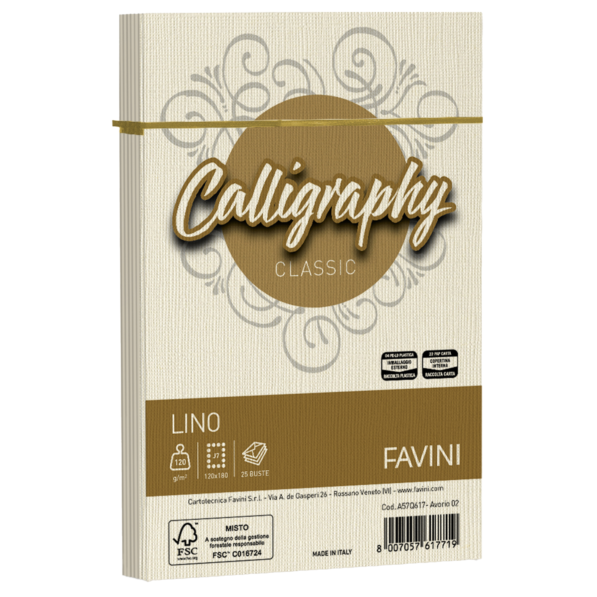 Buste Calligraphy Lino - 120 x 180 mm …