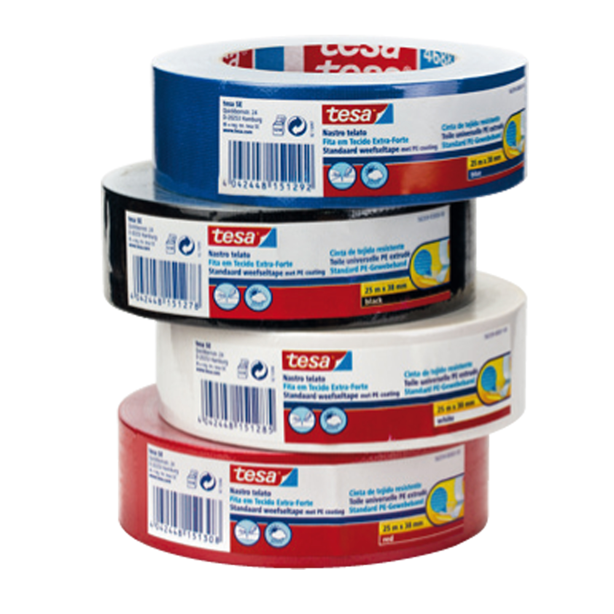 Tesa NASTRO TELA PLASTIF. 38MMX25M NERO