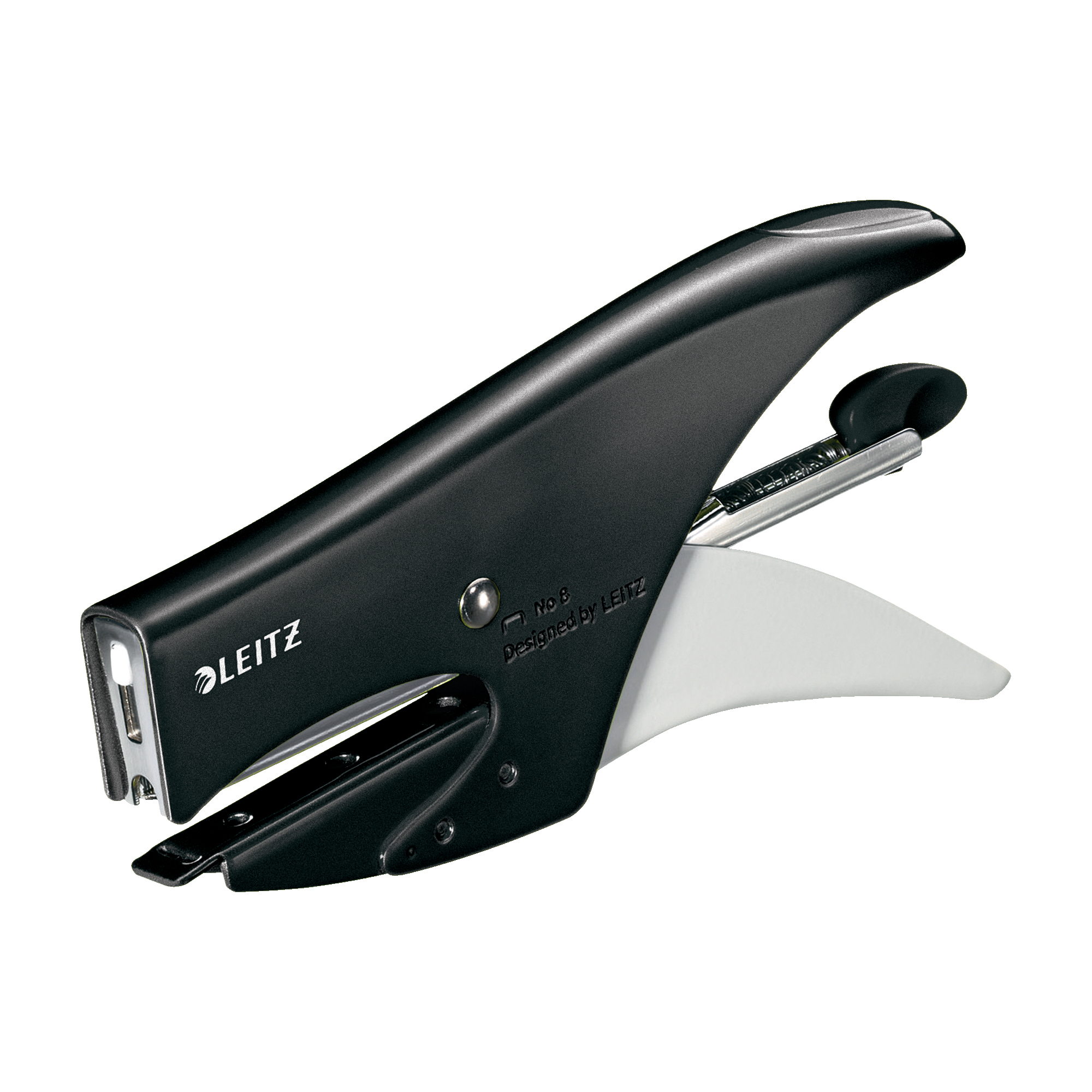 Leitz WOW 5547 - Graffatrice - 15 fogli / 1.5 mm - No.8, 6/4 - metallo - nero