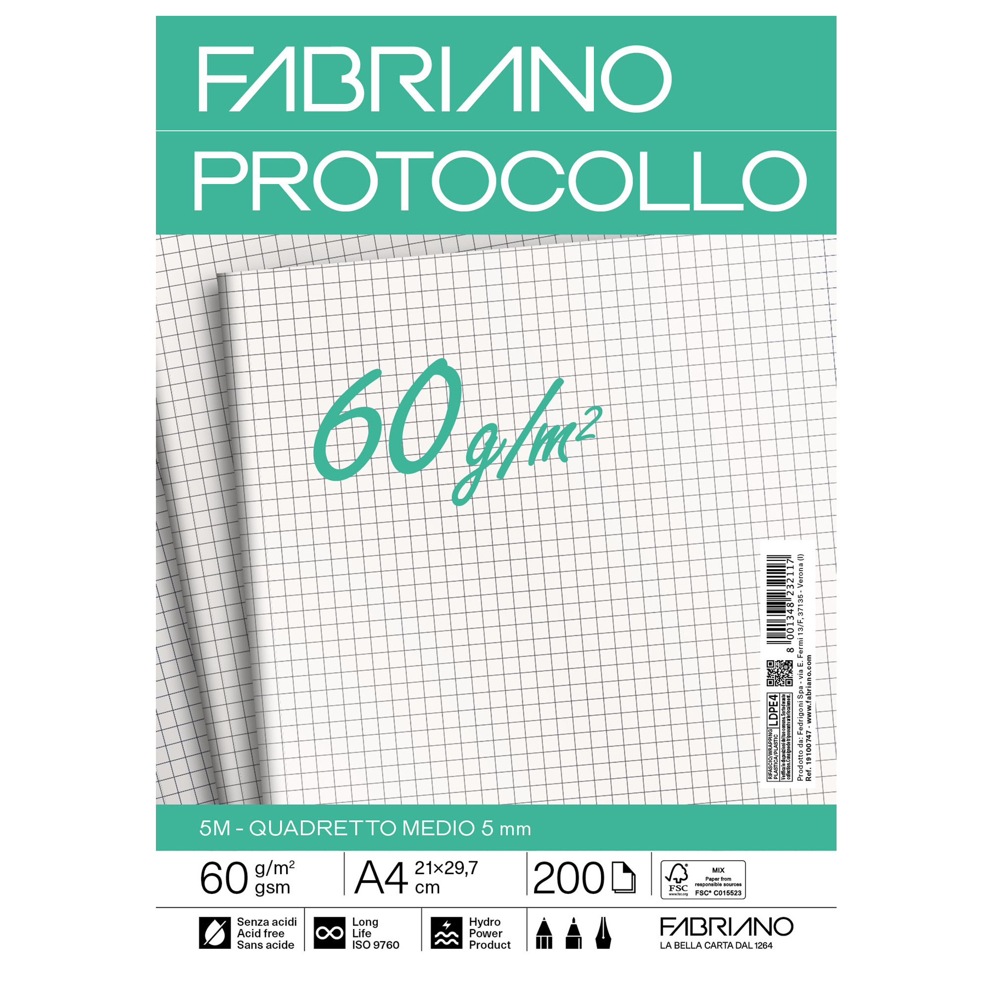 Foglio protocollo - A4 - 5 mm - …