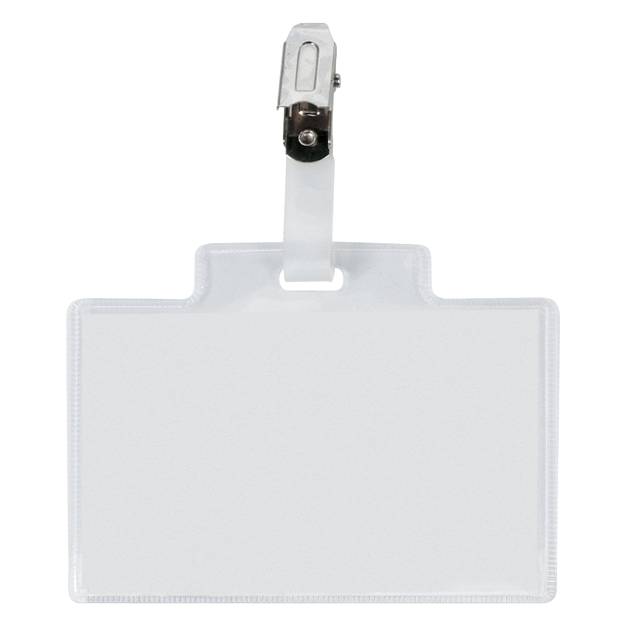 SEI PASS 3M - Badge per il nome - per 95 x 60 mm - clip - trasparente (pacchetto di 100)