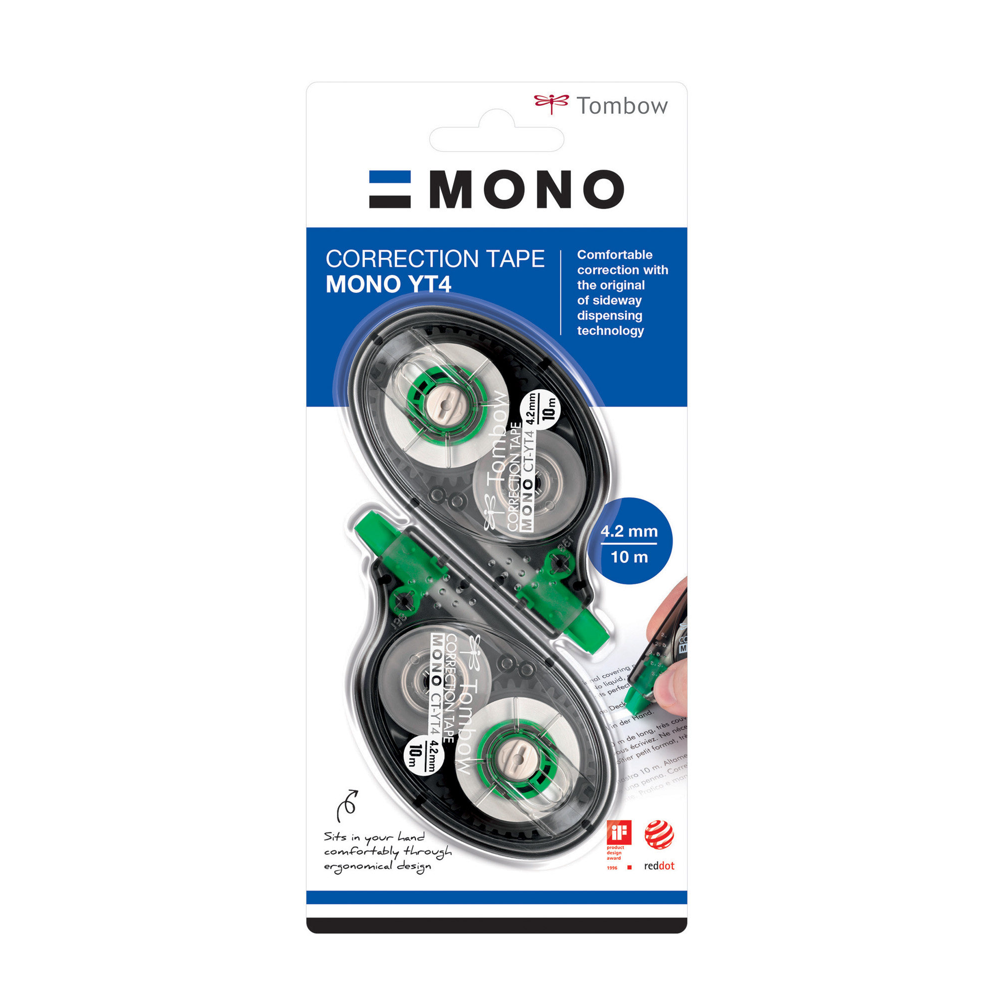 Correttore a nastro - 4,2mm x 10mt - Tombow - conf. 2 pezzi