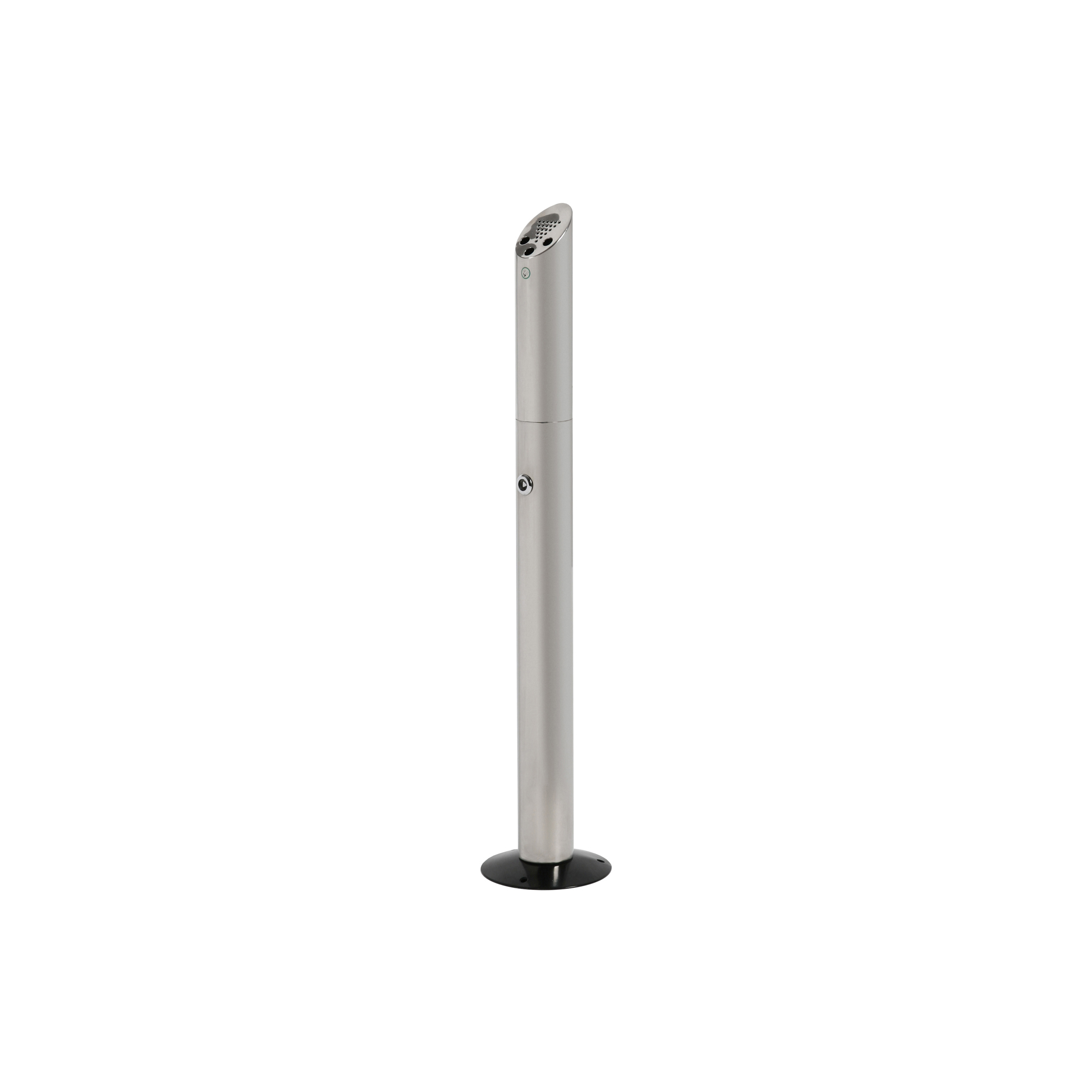 Portacenere da terra - da esterno - diametro 18 cm - H 90 cm - acciaio inox - Studio T