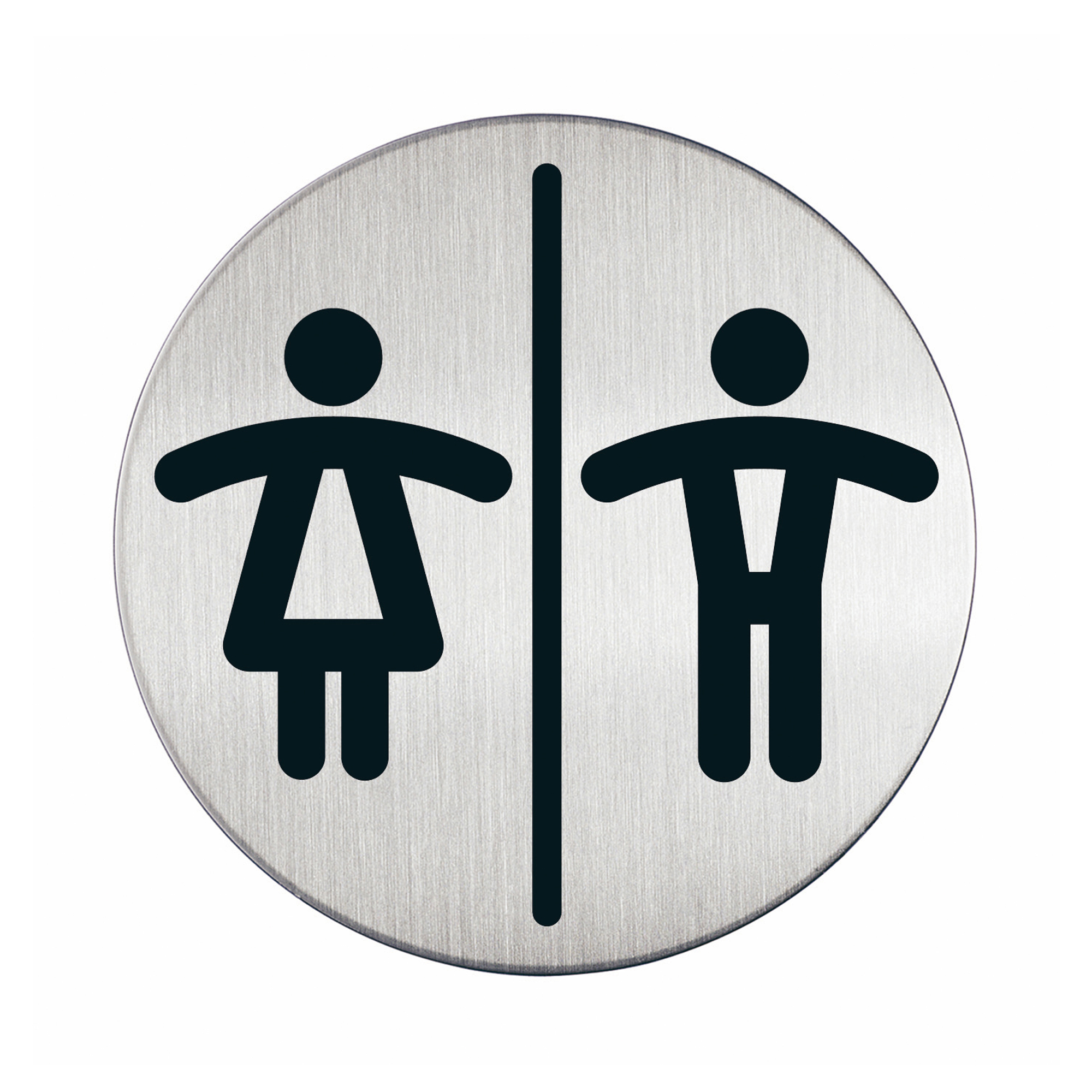 Pittogramma adesivo - WC donne/uomini - diametro 8,3 …