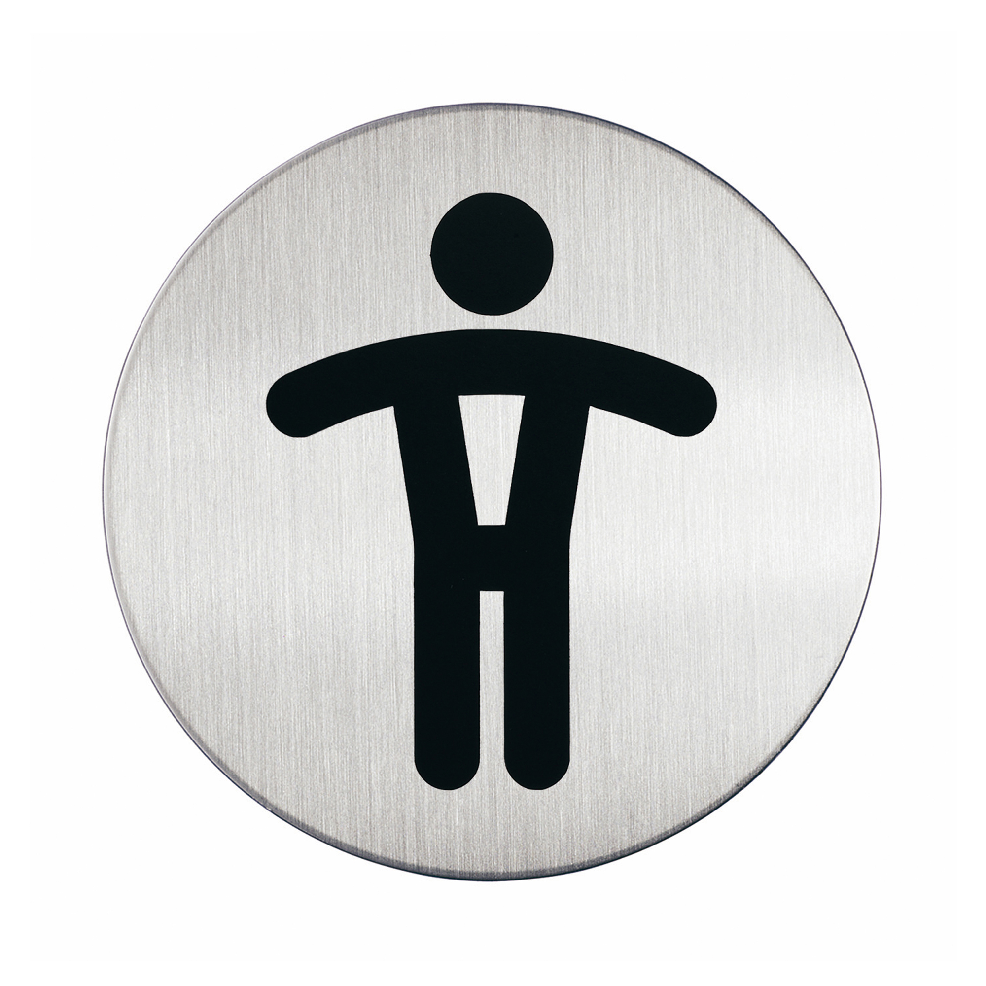 Pittogramma adesivo - WC uomini - diametro 8,3 …