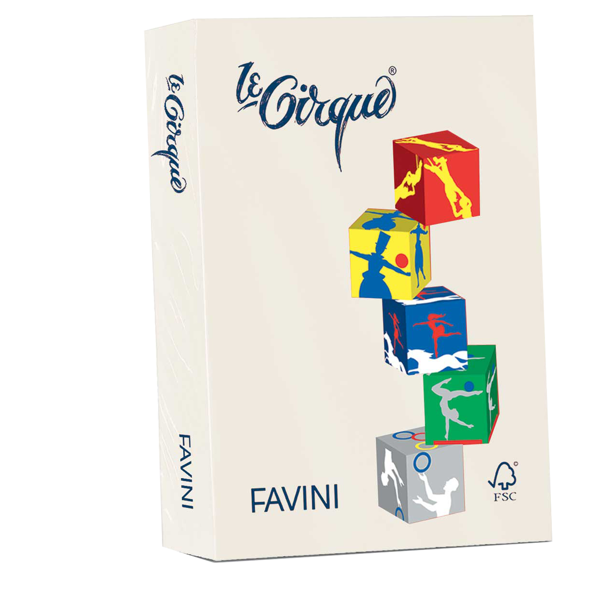 FAVINI Le Cirque - Avorio - A3 (297 x 420 mm) - 80 g/m² - 500 fogli carta comune