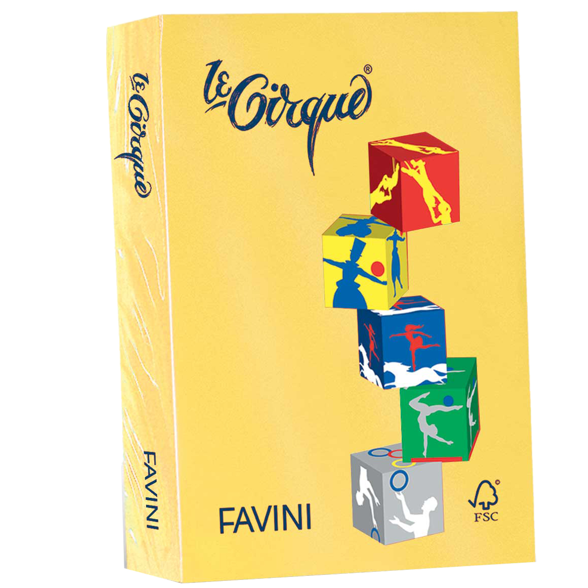 FAVINI Le Cirque - Giallo sole - A3 (297 x 420 mm) - 80 g/m² - 500 fogli carta comune