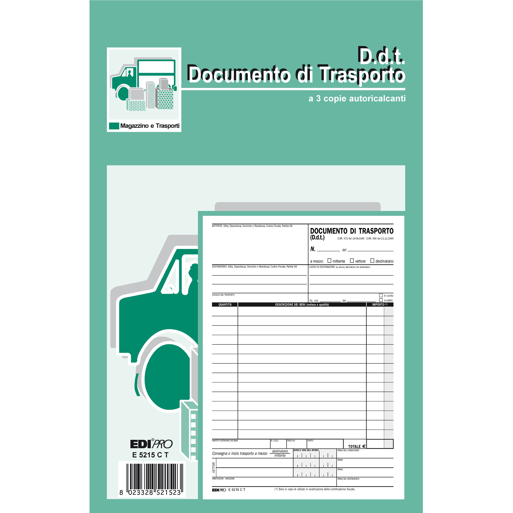 Staples - Modulo di trasporto - 33 fogli - 150 x 210 mm - tripla - senza carbonio