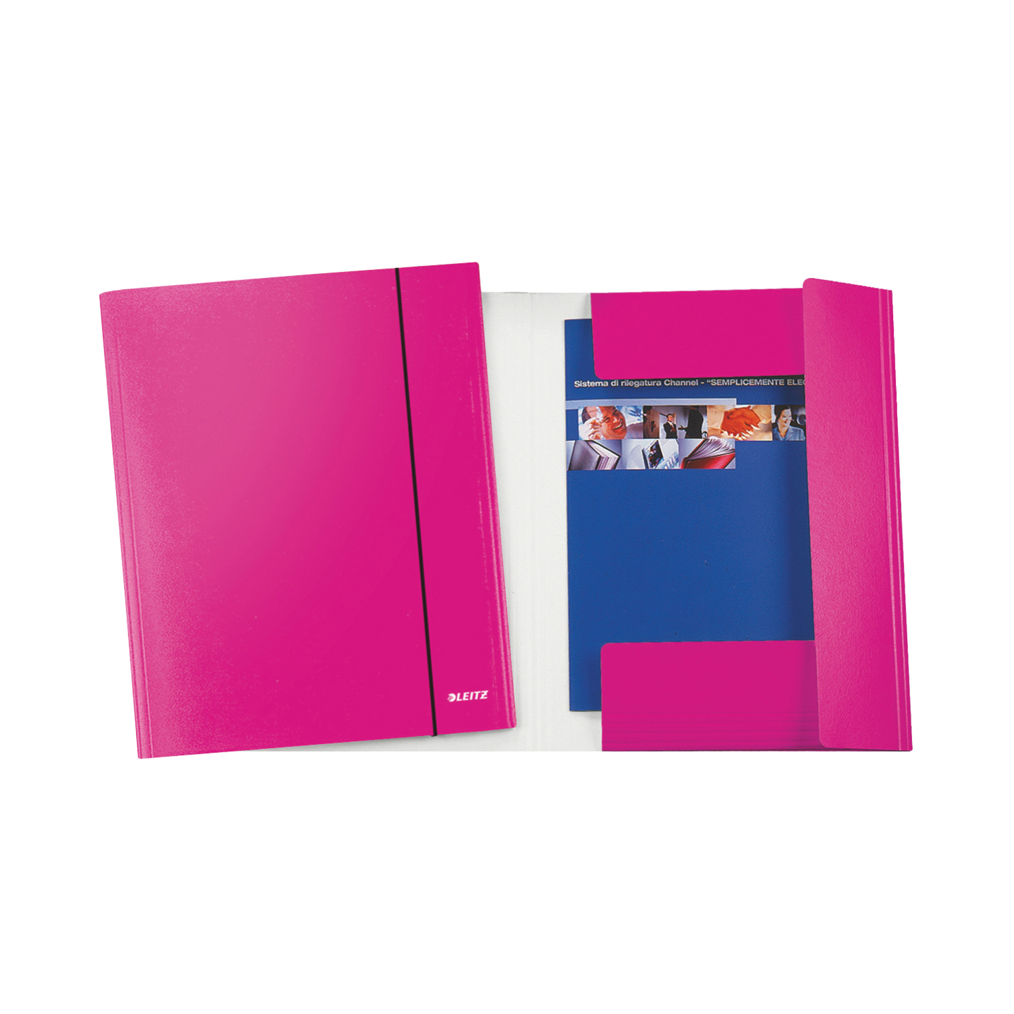 Leitz WOW - Cartelletta a 3 lembi - rosa metallizzato