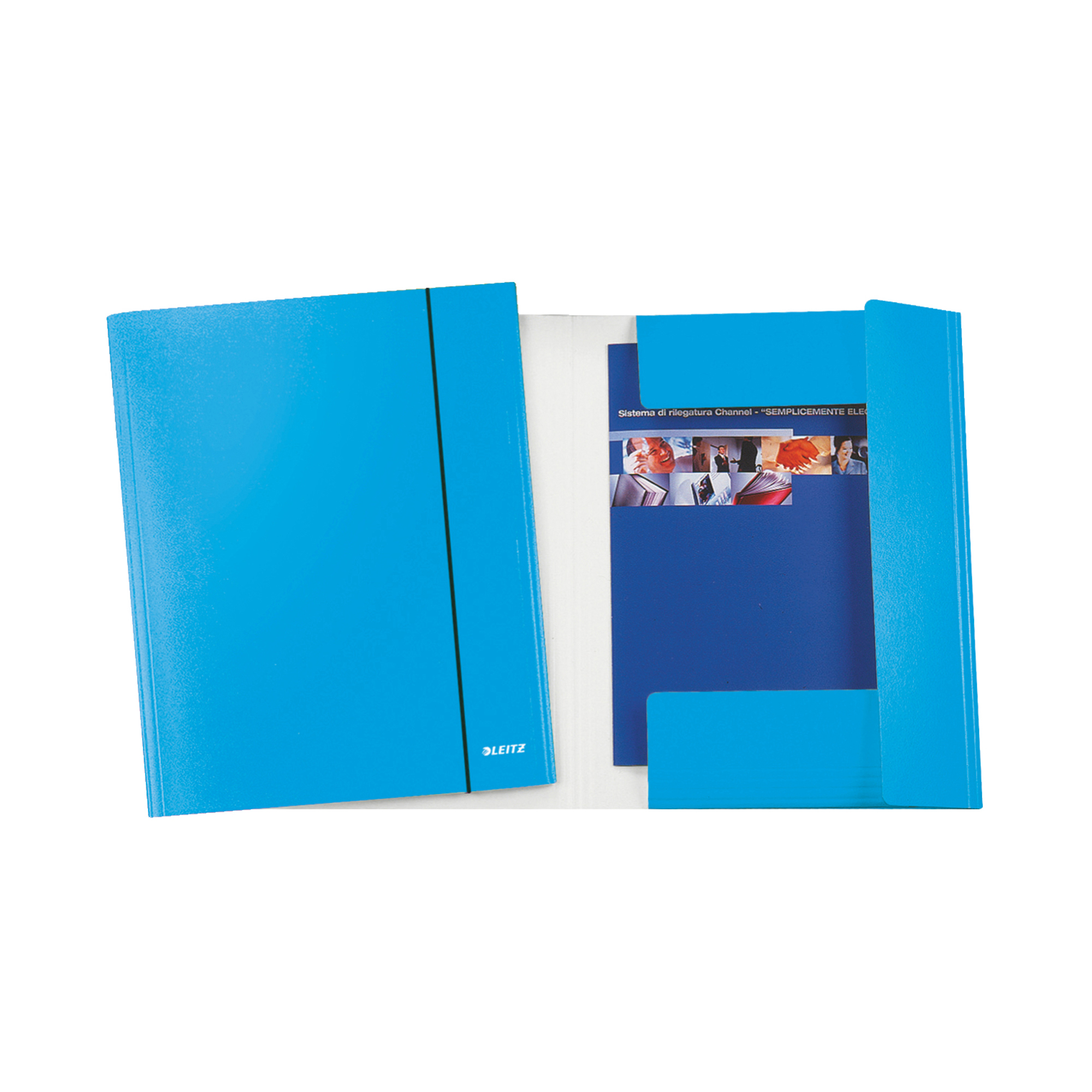 Leitz WOW - Cartelletta a 3 lembi - metallizzato blu