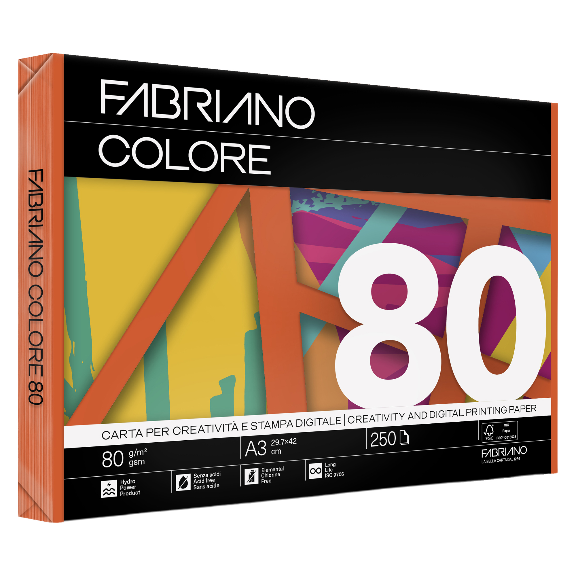 Carta Fabriano Colore - A3 - 80 gr …