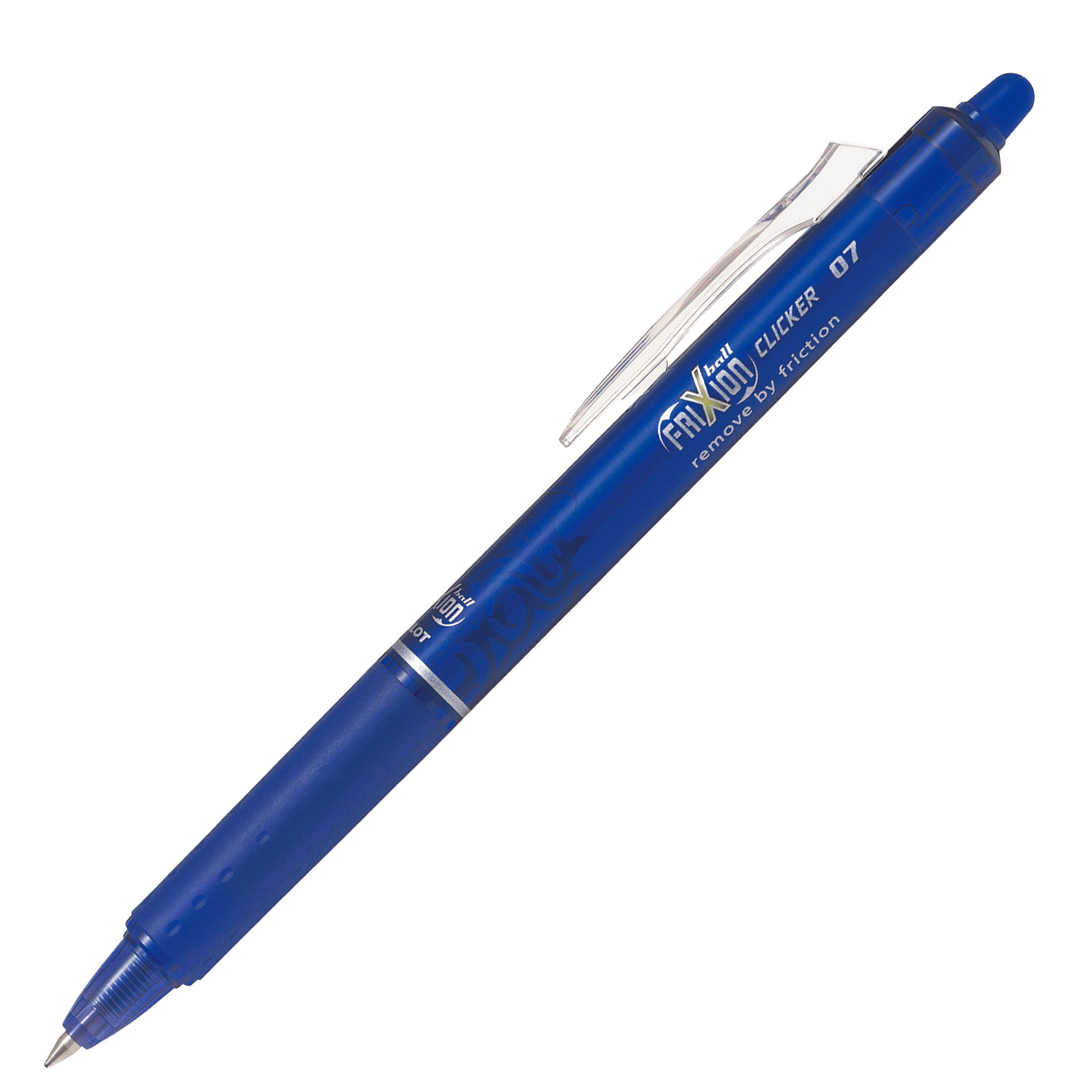Pilot FriXion Ball Clicker - Penna a sfera - non permanente - blu - inchiostro in gel sensibile al calore - 0.7 mm - medio - retrattile - con gomma