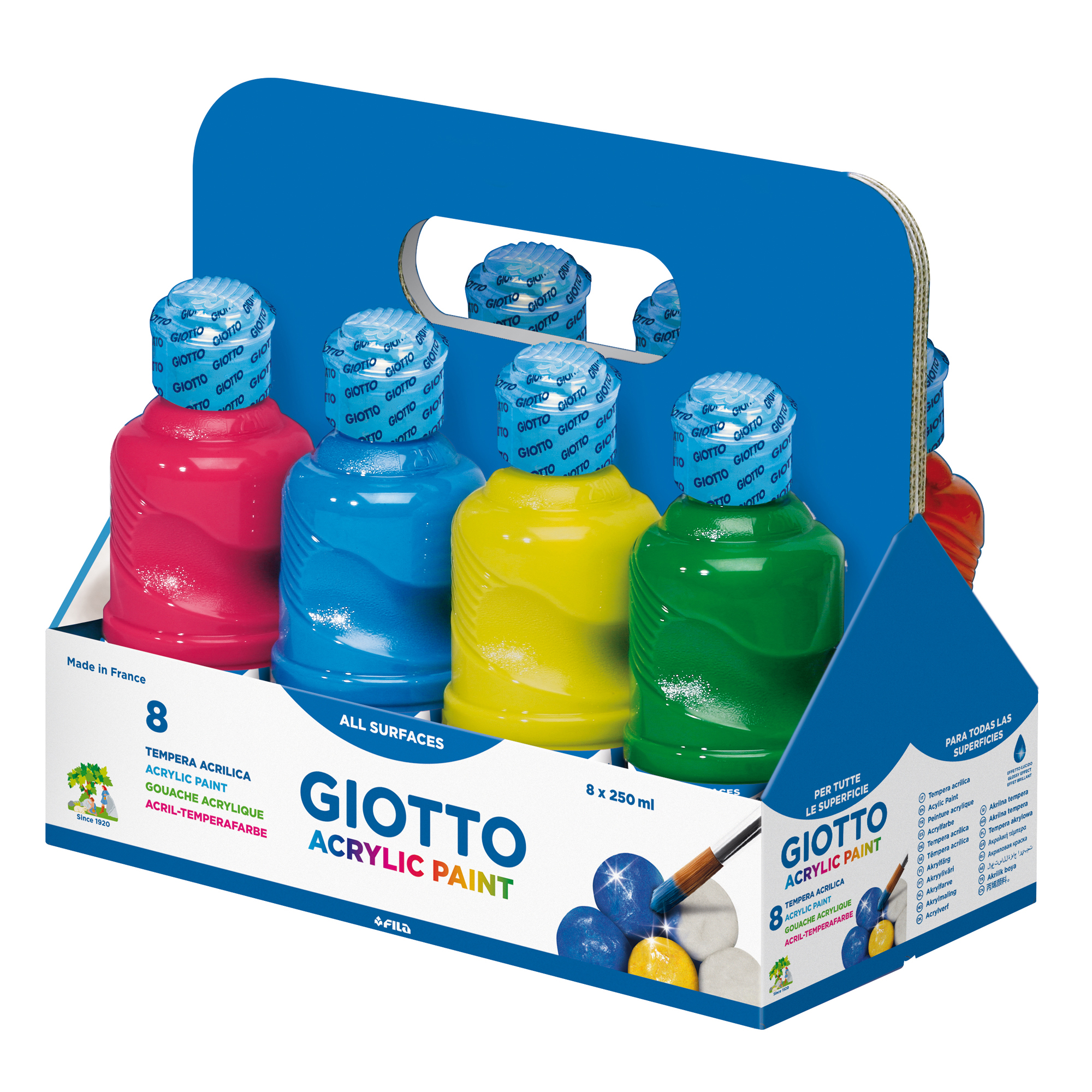 Tempera pronta acrilica - 250ml - colori assortiti …