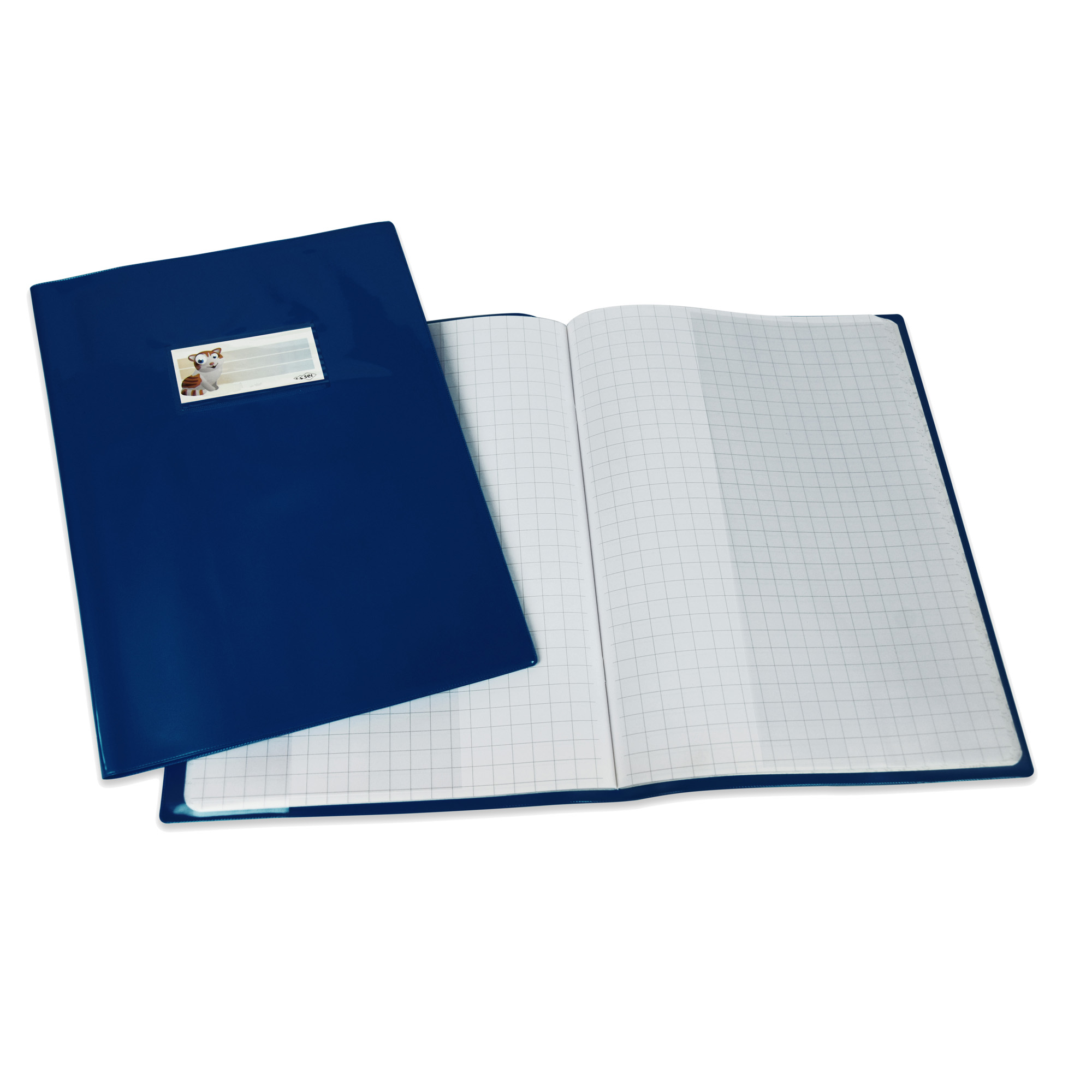 SEI MAXI LF - Coperrtina quaderno - per A4 - blu (pacchetto di 25)