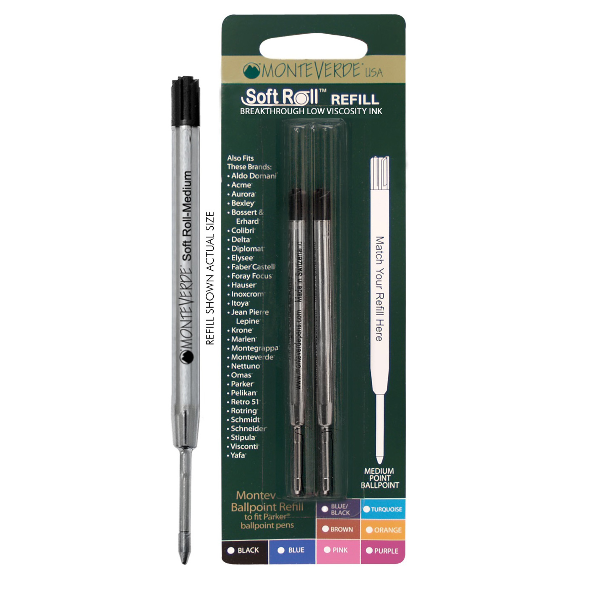 Refill per sfera Parker - punta media - …