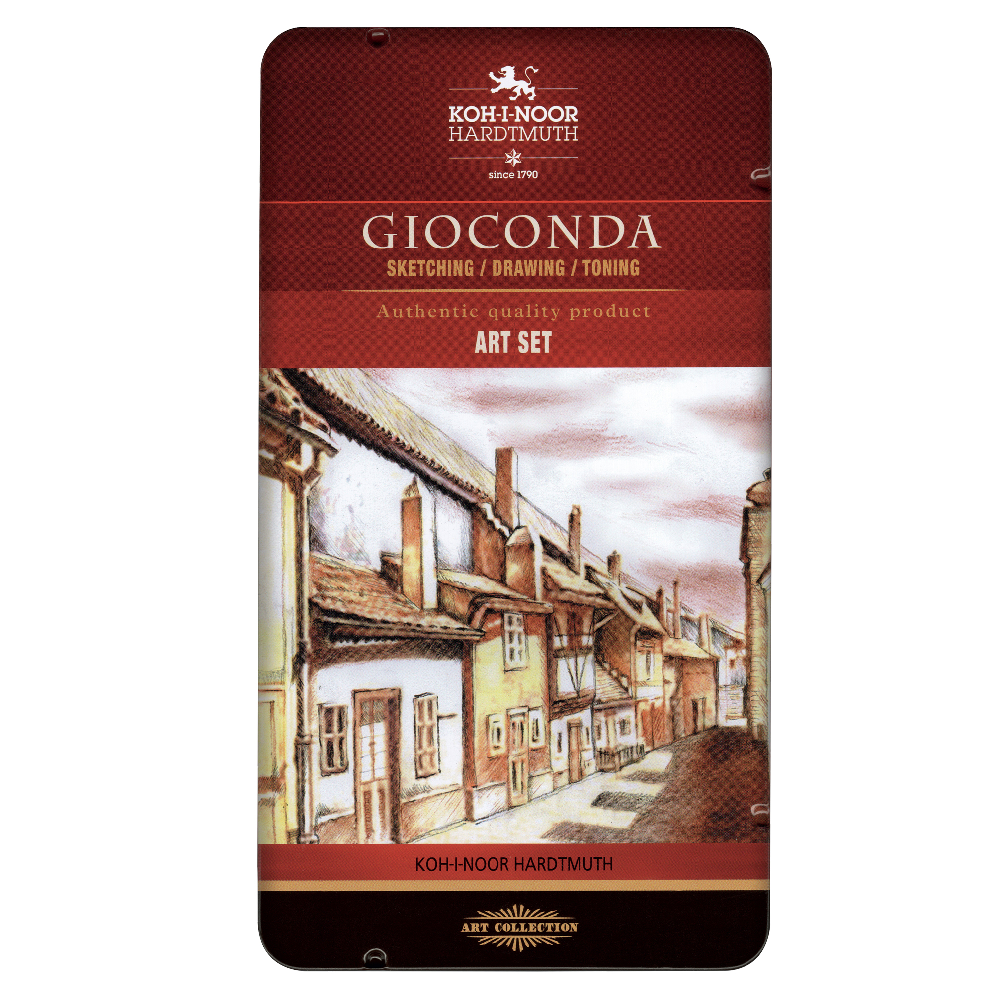 KOH-I-NOOR GIOCONDA COLLEGE - Set di matite colorate, pastelli a cera e pastelli - 9 pezzi