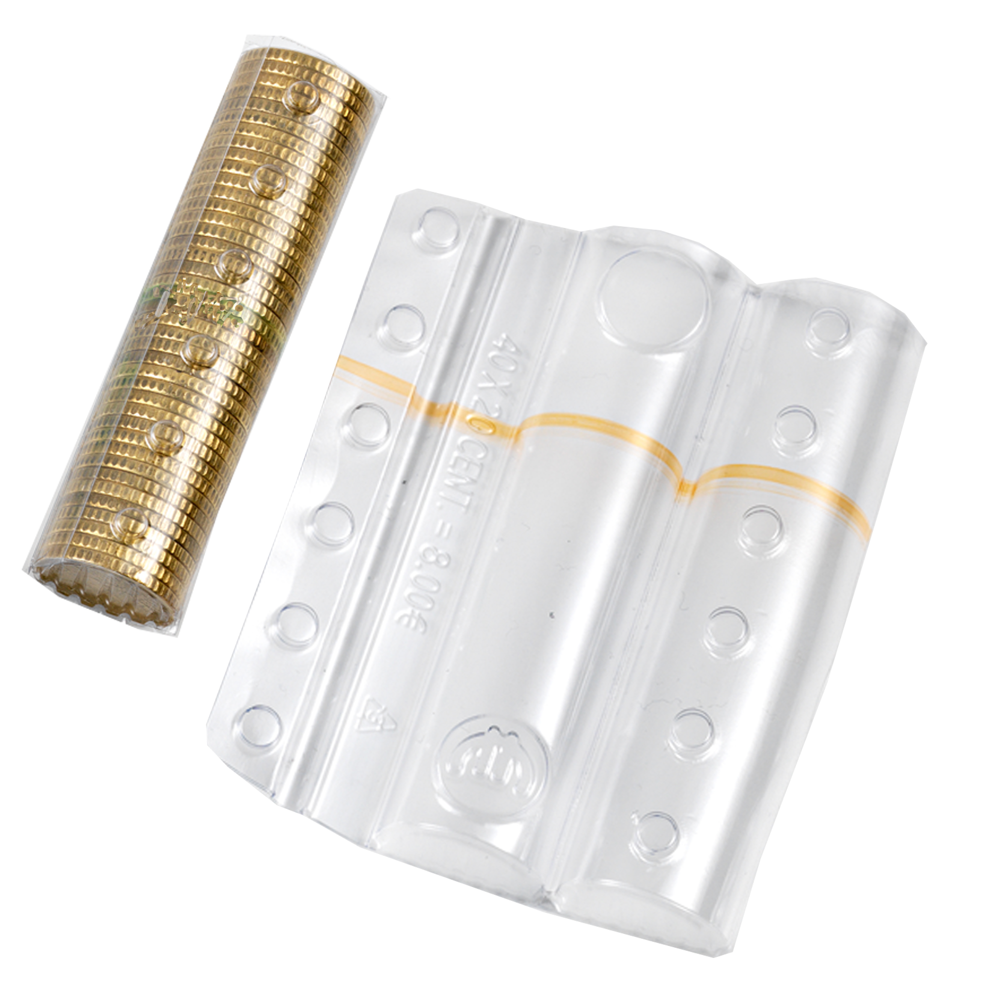 Blister portamonete - 20 cent - fascia arancio …