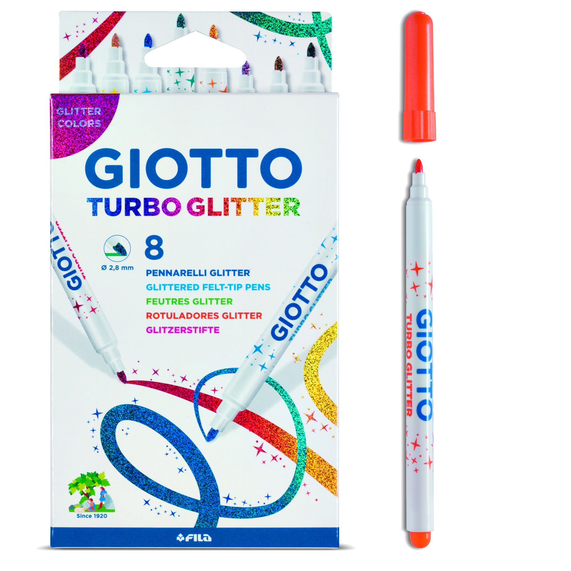 Pennarelli Turbo Glitter - punta 2,8mm - colori …