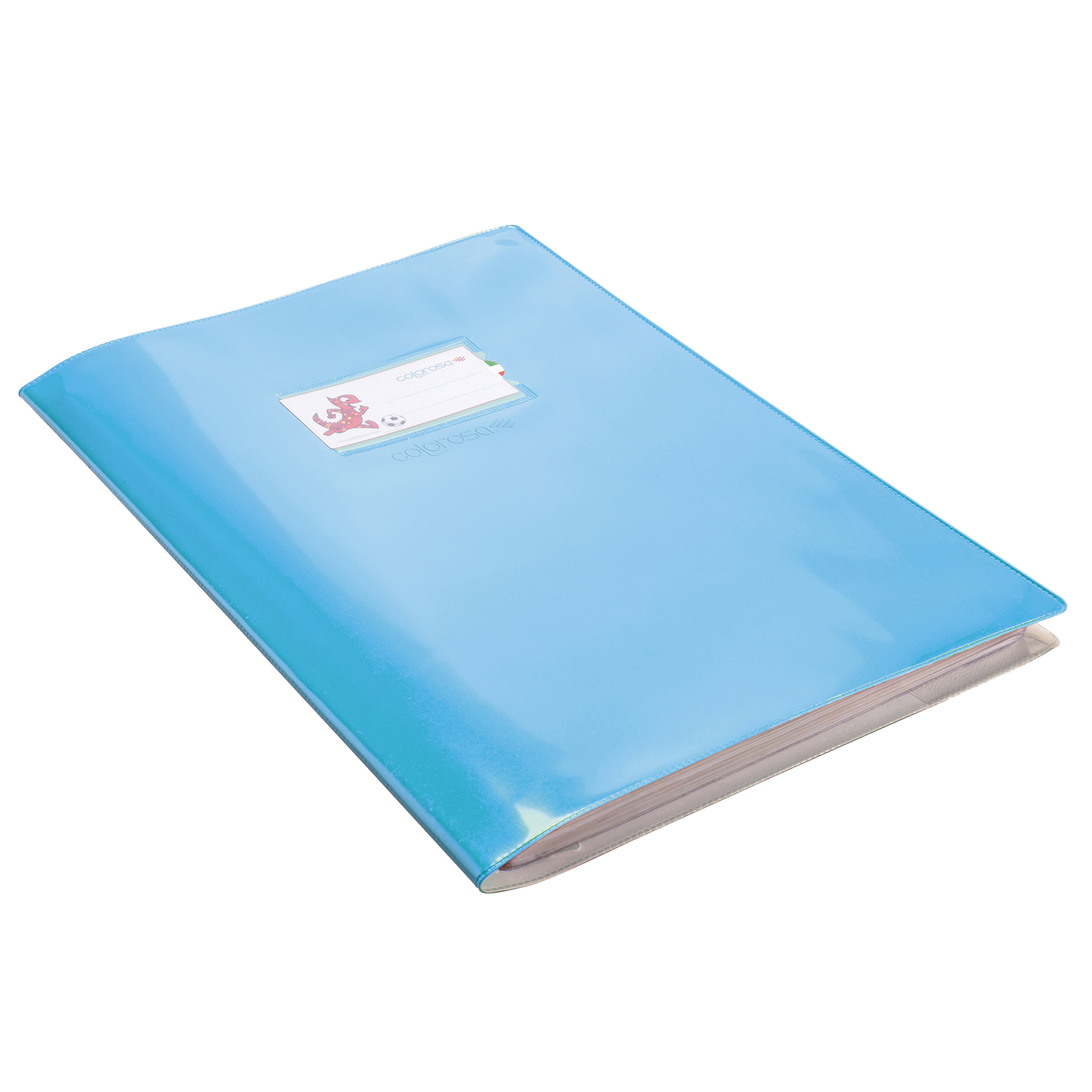 Coprimaxi Gold - 21 x 30 cm - PVC - 300 mic - c/alette - laccato - azzurro - Colorosa