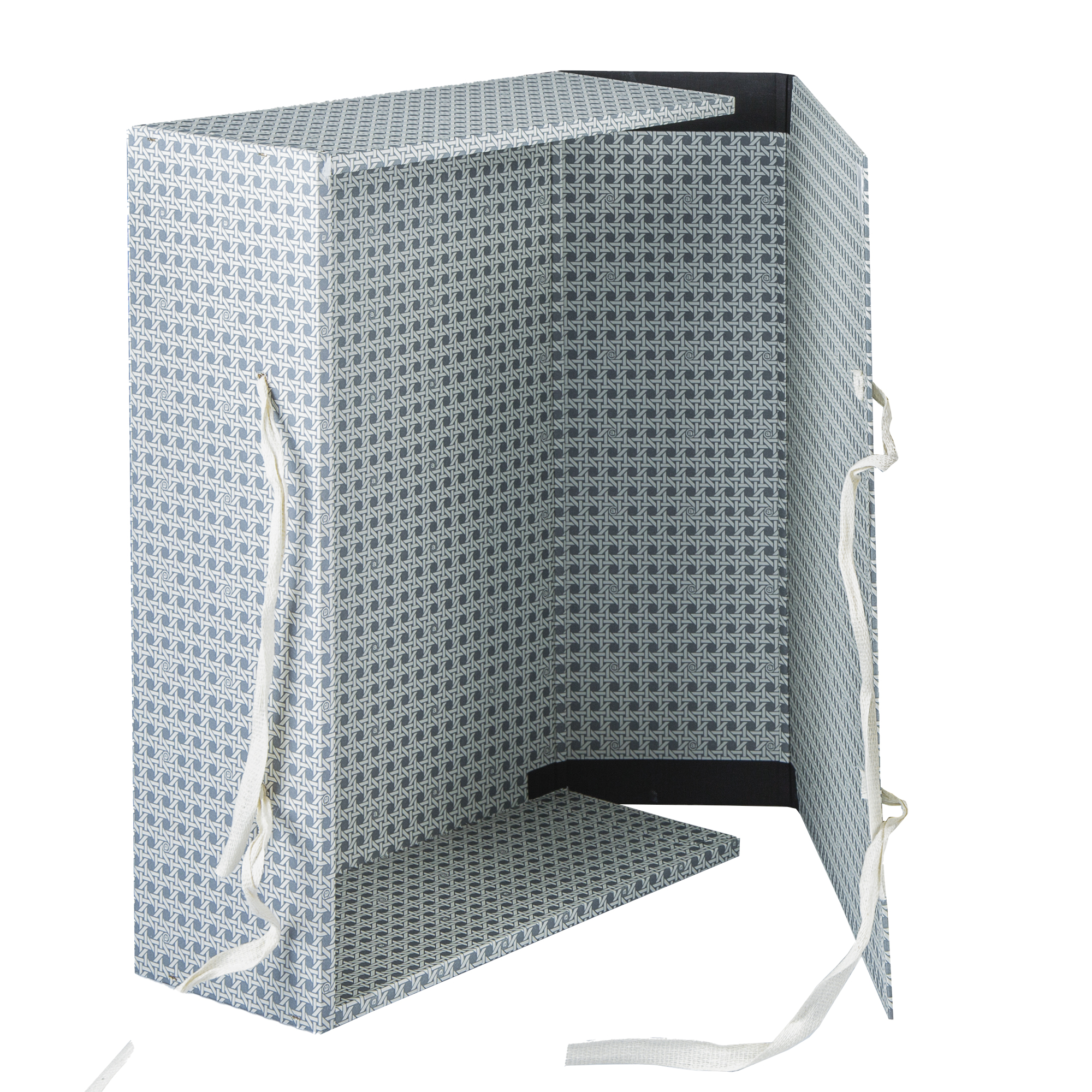 Scatola archivio in legno - con fettuccia - …