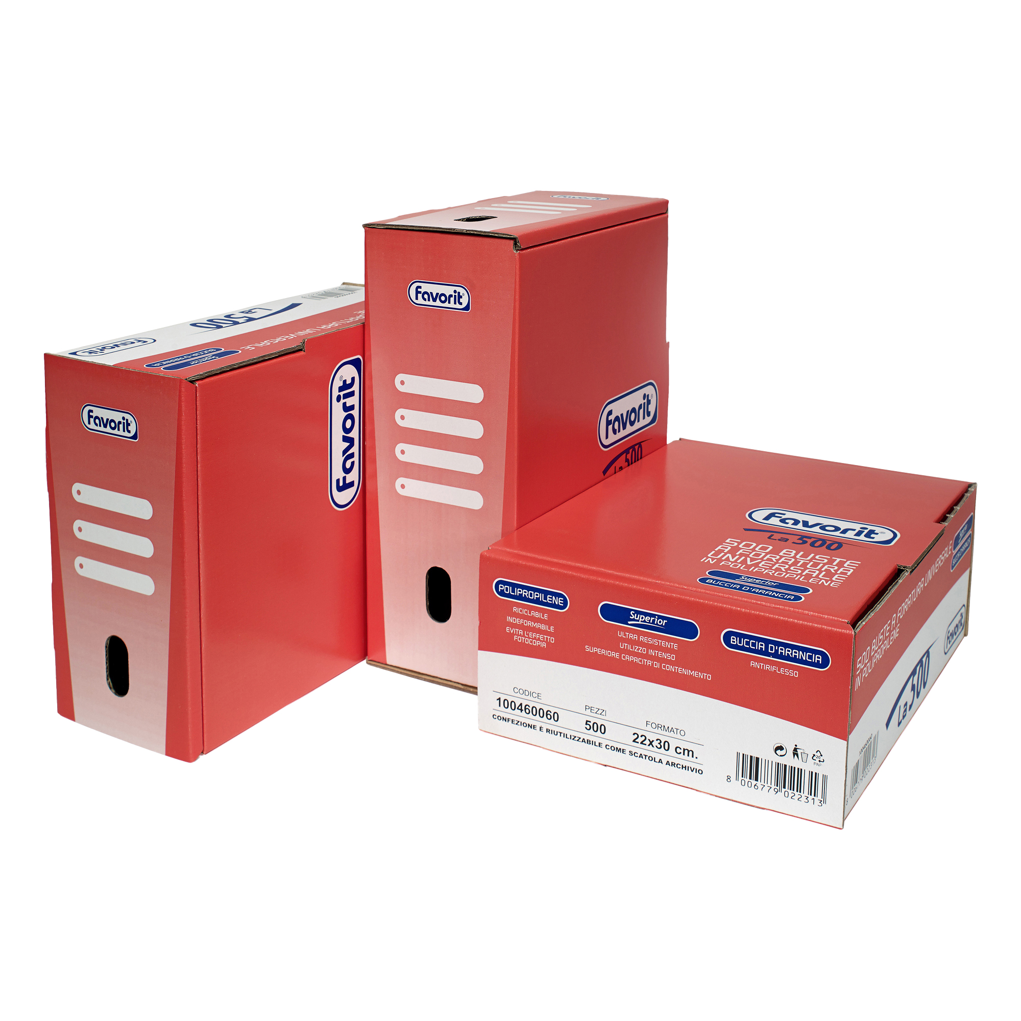 Favorit SUPERIOR - Scatola per archiviazione - per 220 x 300 mm - capacità 500 buste - viola