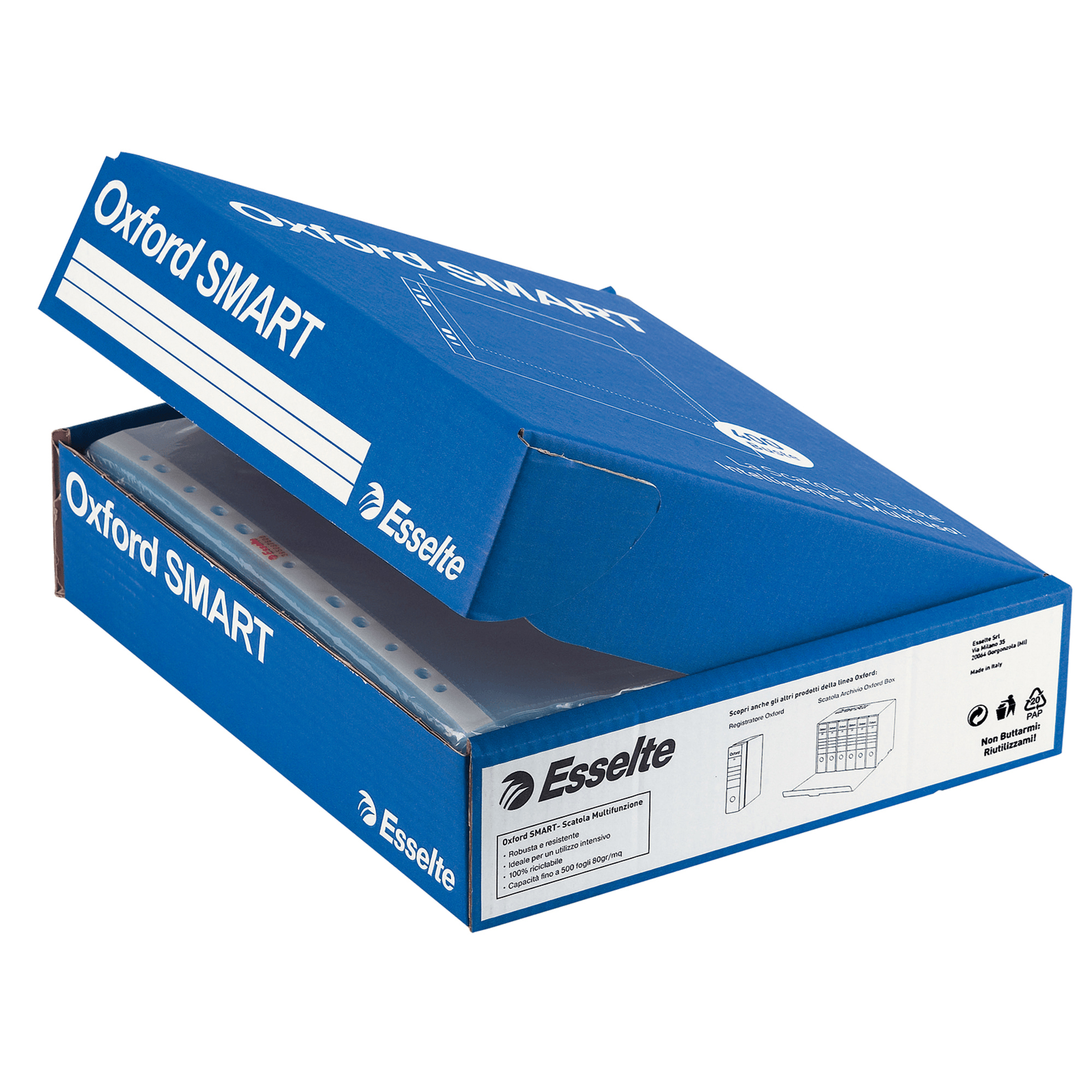 Esselte Oxford SMART - Busta trasparente - per 220 x 300 mm - trasparente (pacchetto di 400)