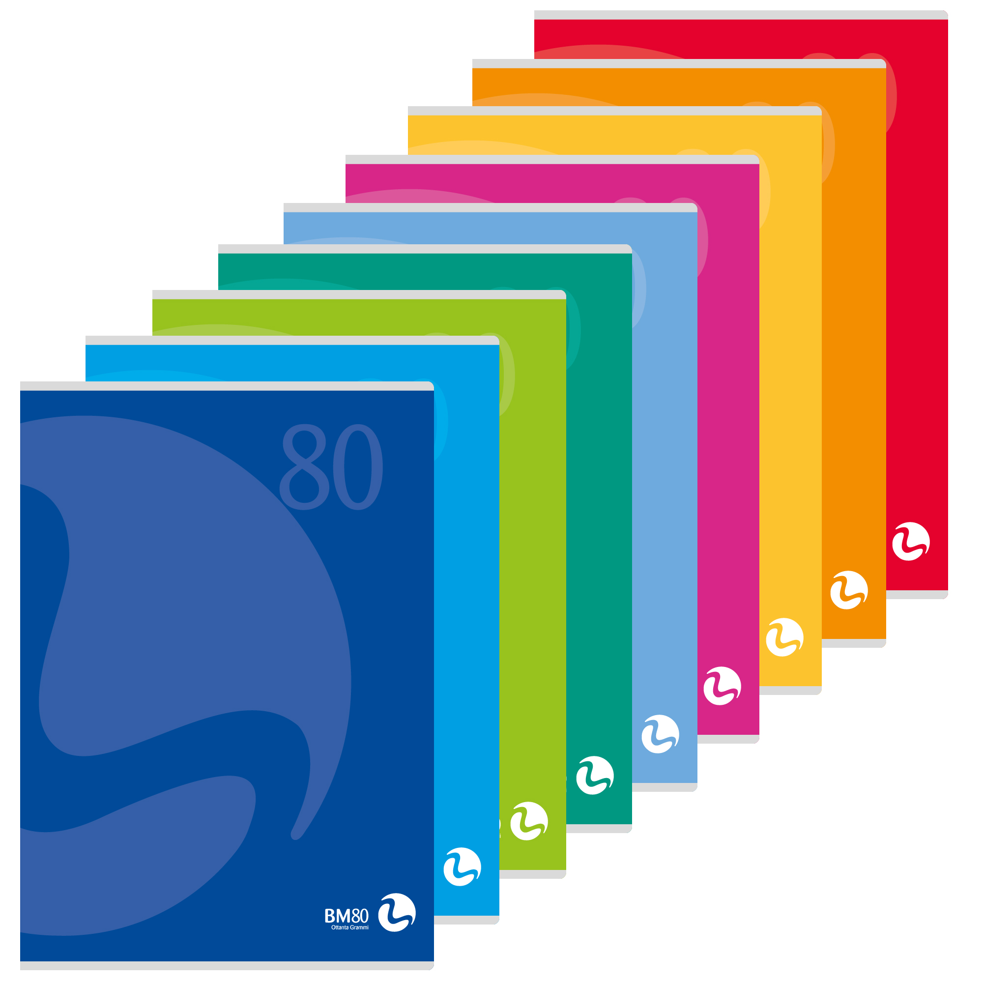 Maxiquaderno Color 80 - A4 - 1 rigo …