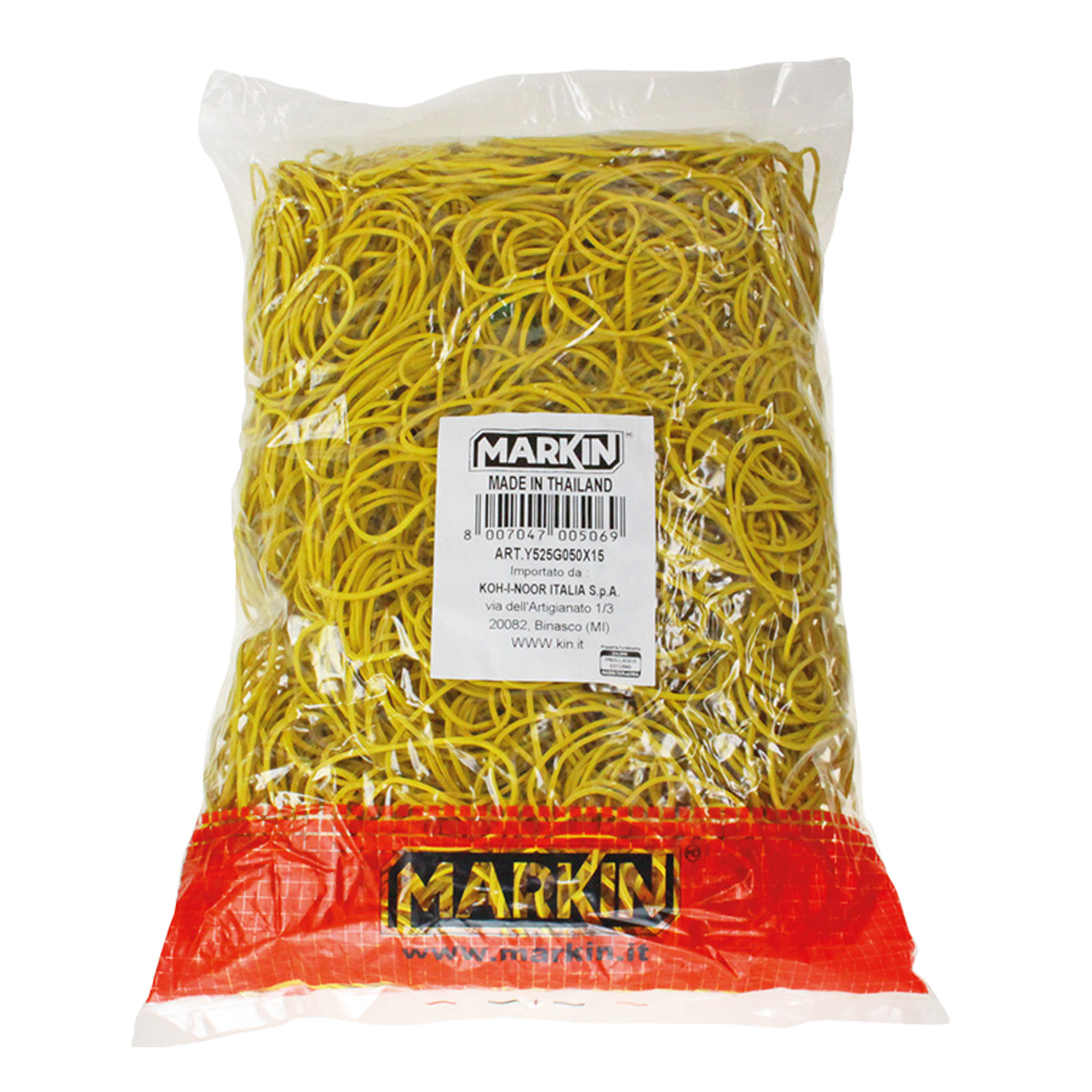 Markin - Elastici - 1.7 mm x 15 cm - 1 kg - giallo - gomma