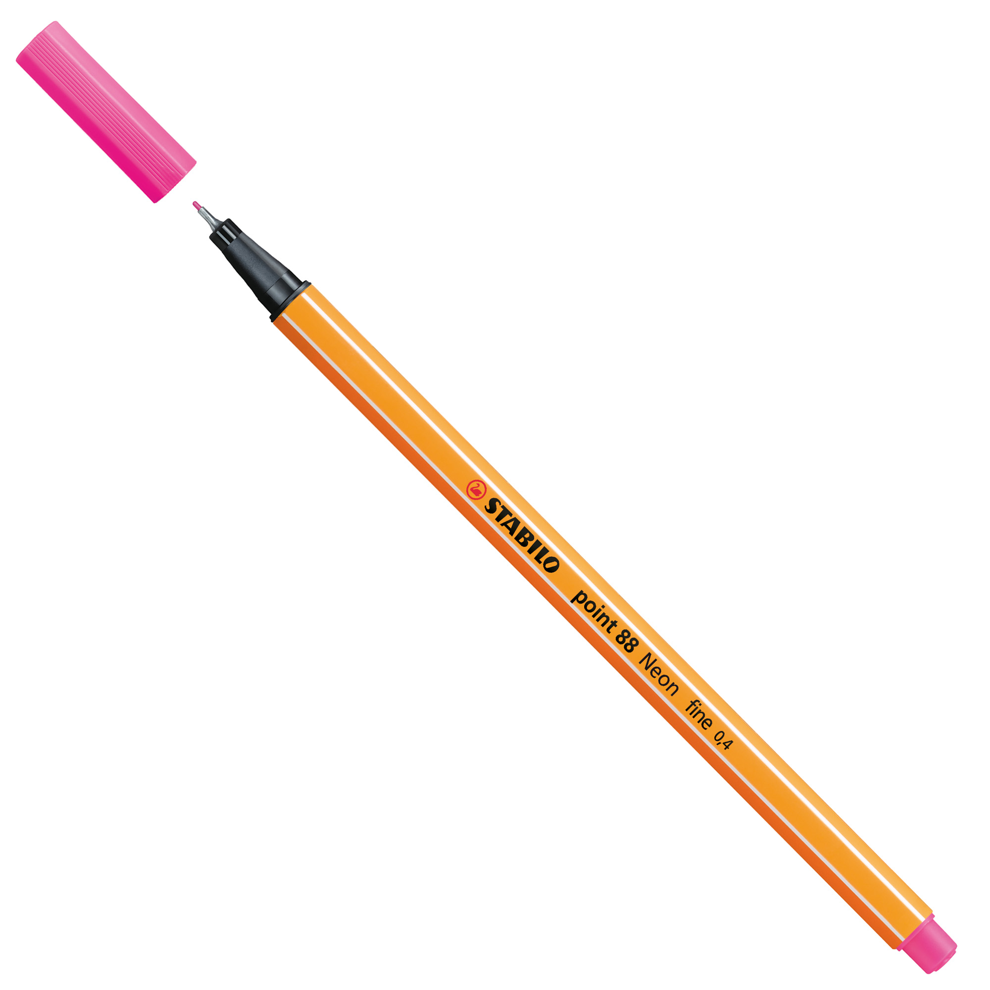 STABILO point 88 - Penna a punta sottile - rosa neon - 0.4 mm - fine