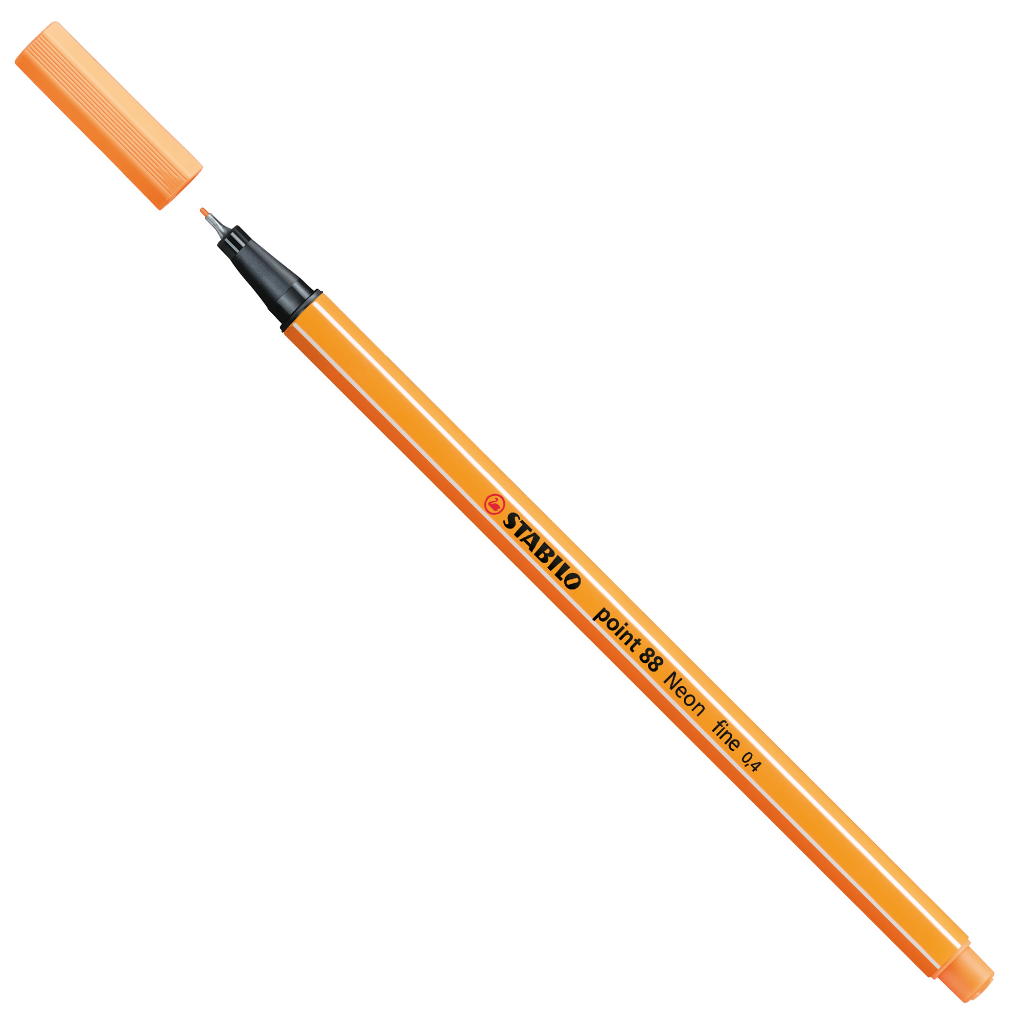 STABILO point 88 - Penna a punta sottile - arancione neon - 0.4 mm - fine