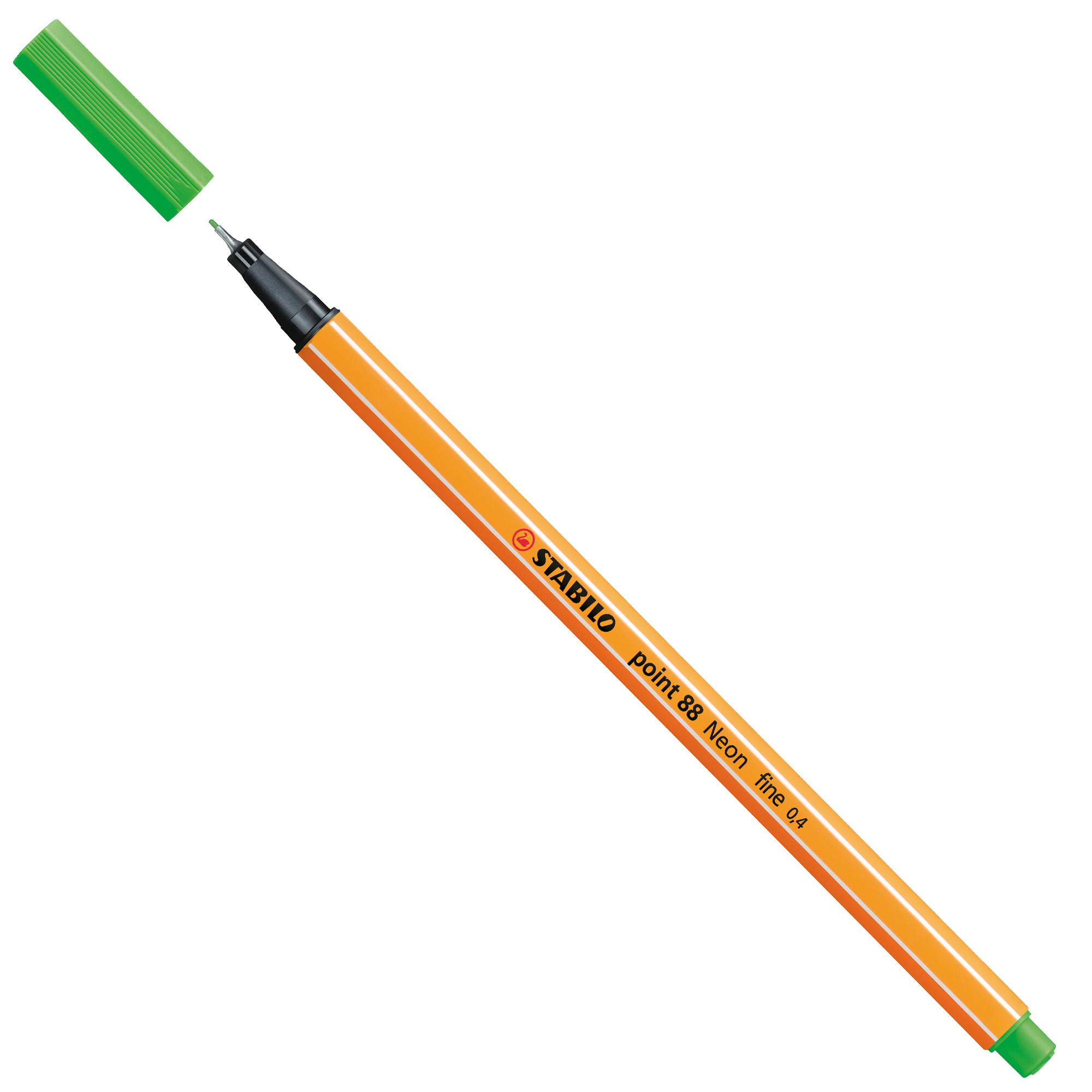 STABILO point 88 - Penna a punta sottile - verde neon - 0.4 mm - fine