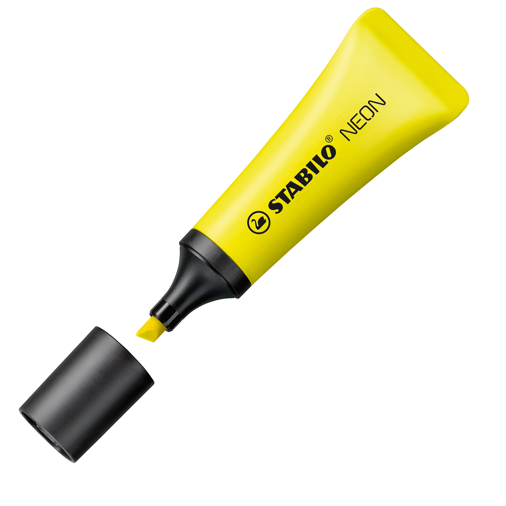 STABILO NEON - Evidenziatore - giallo fluorescente - inchiostro base acqua - 2-5 mm