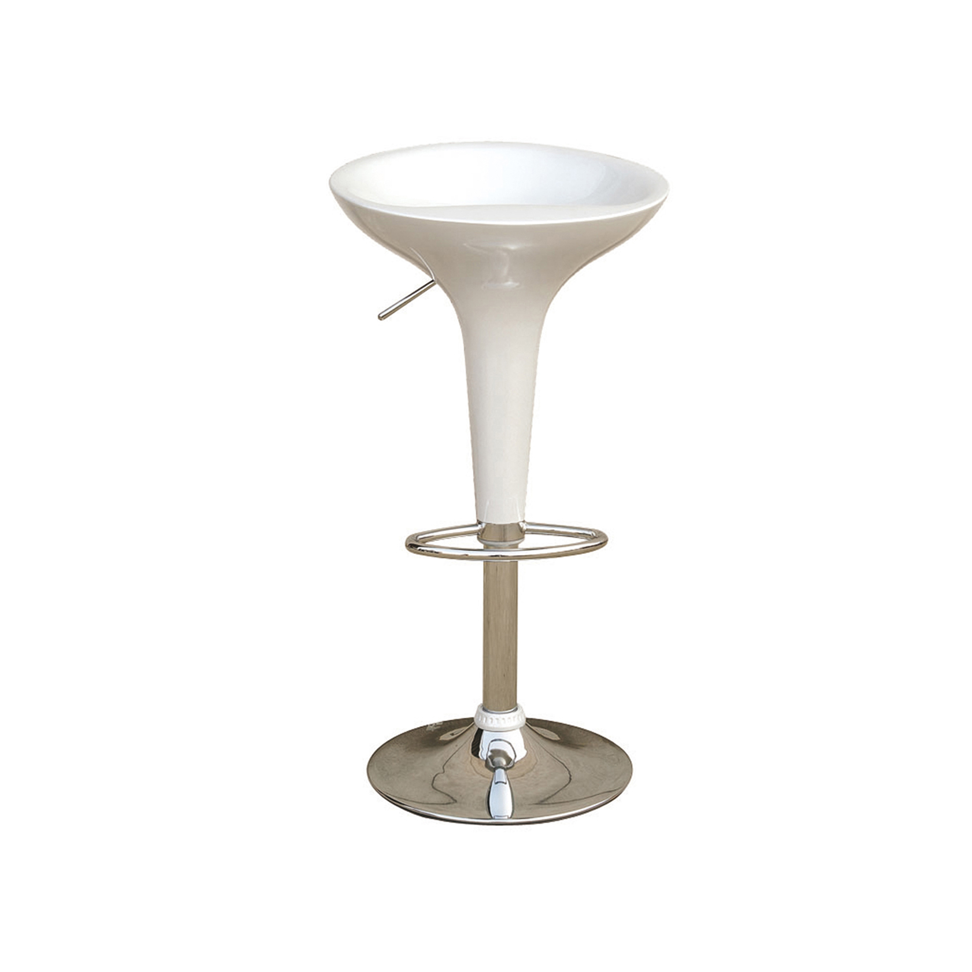 Sgabello bar - ABS/acciaio cromato - 35x45x55/78 cm …