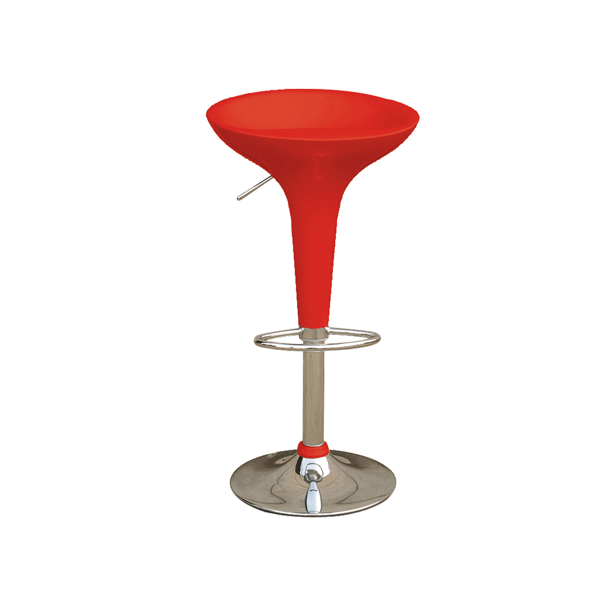 Sgabello bar - ABS/acciaio cromato - 35x45x55/78 cm …
