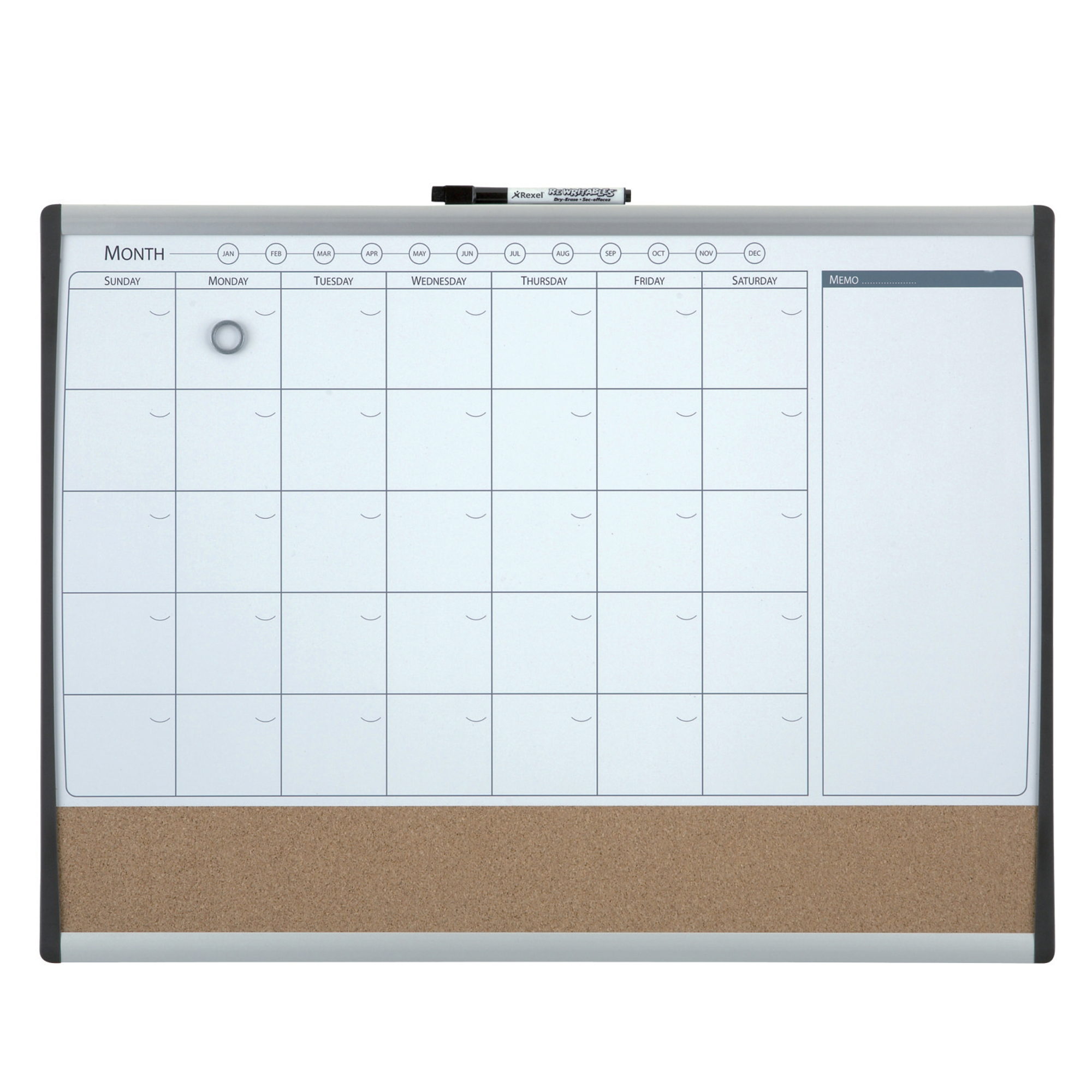 Organizer magnetico con calendario mensile - 58,5 x …