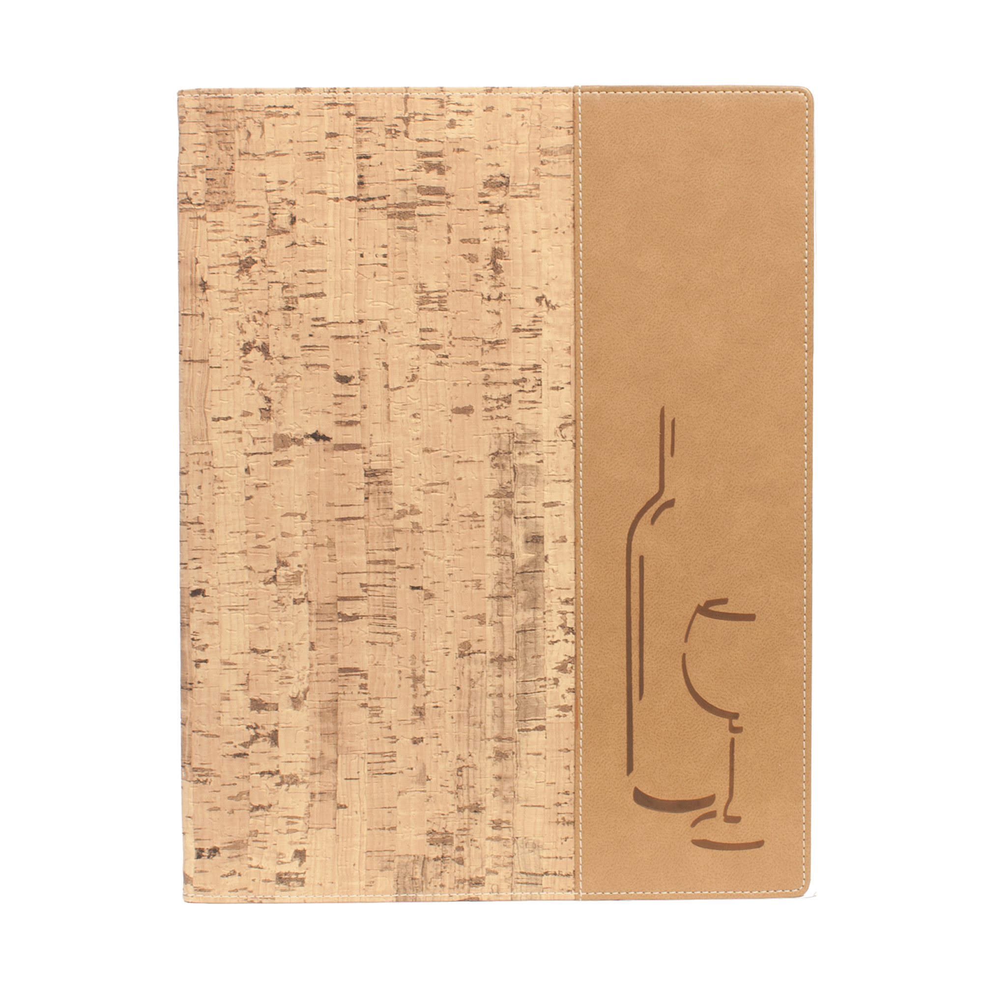 Carta dei vini Design - 1 inserto doppio incluso - A4 - 24 x 34 cm - sughero -Securit