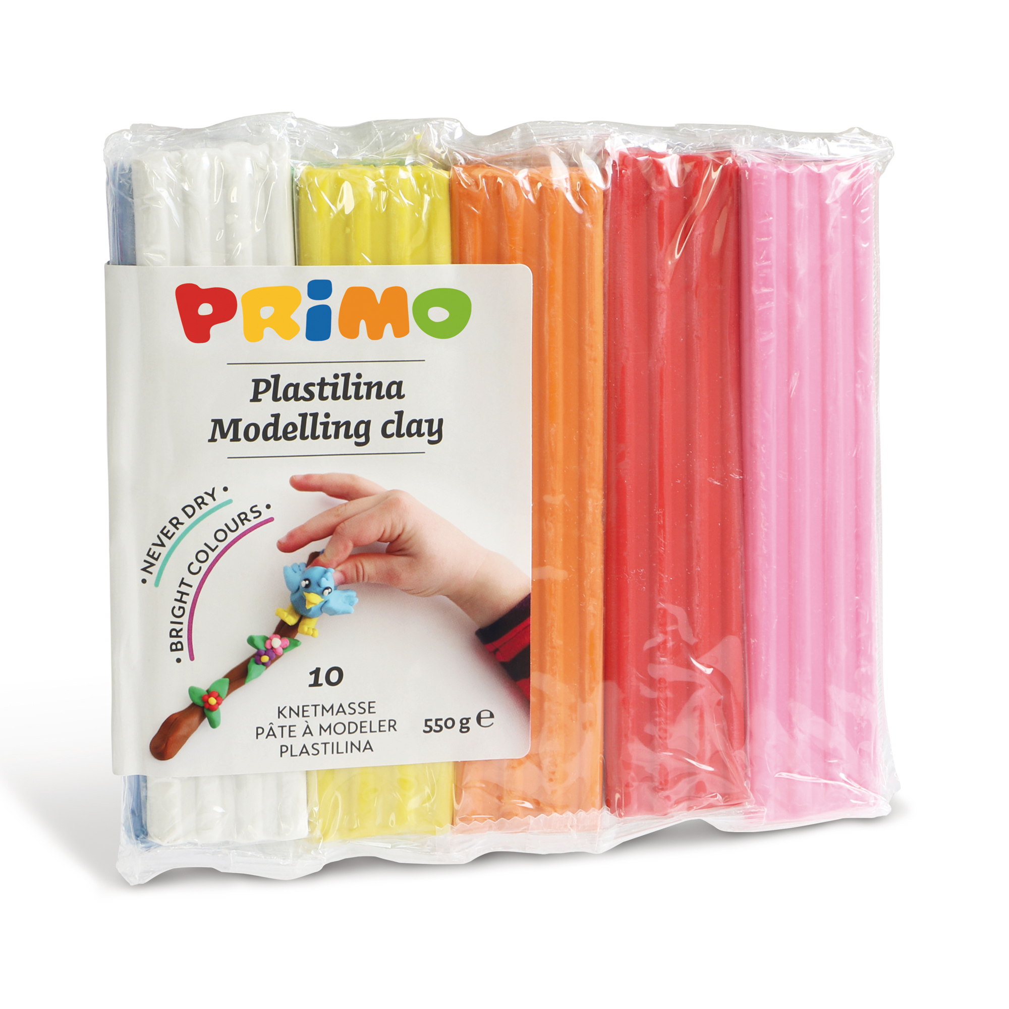 Panetto plastilina - 10 colori - 55gr - …