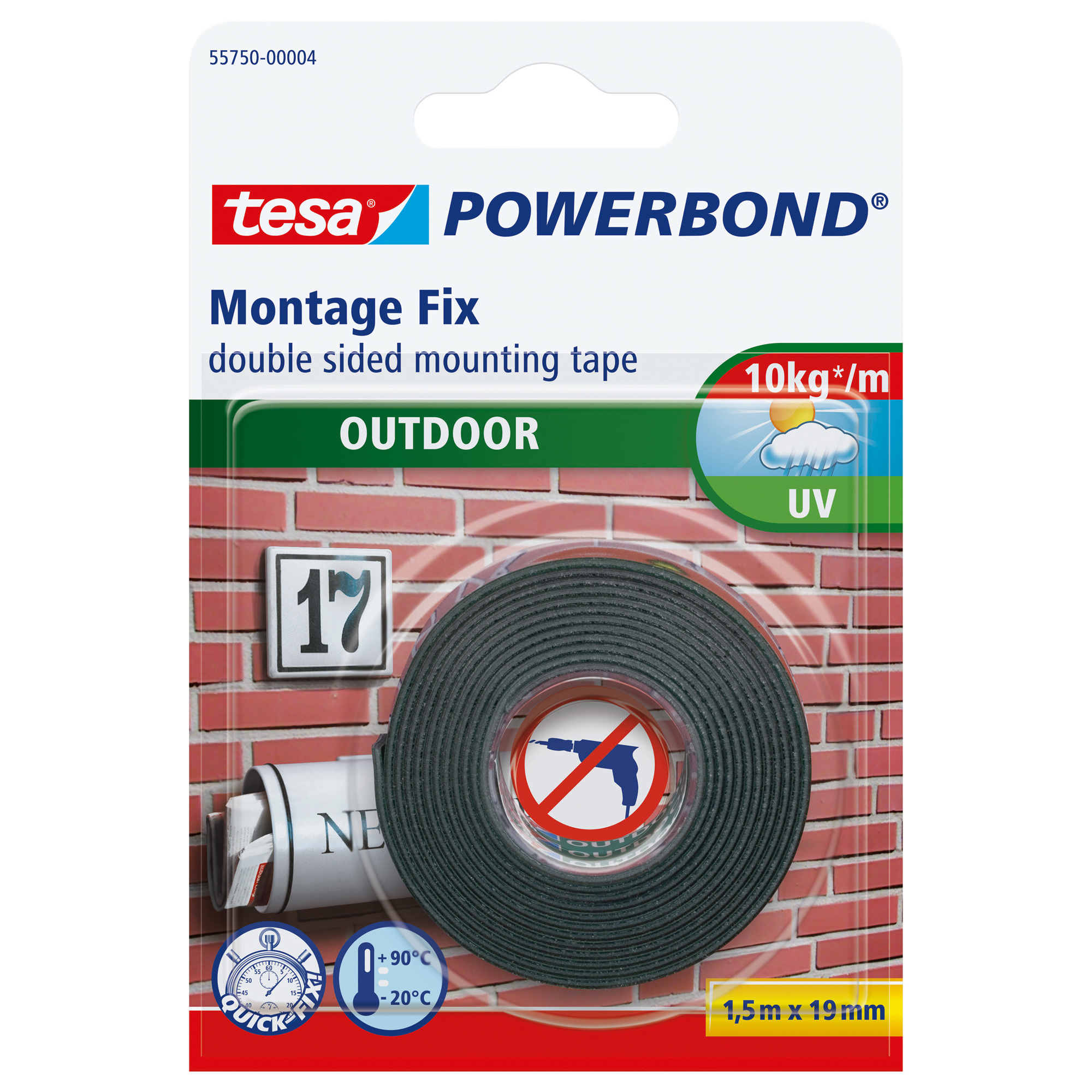 Nastro biadesivo Powerbond - 19 mm x 1,5 …