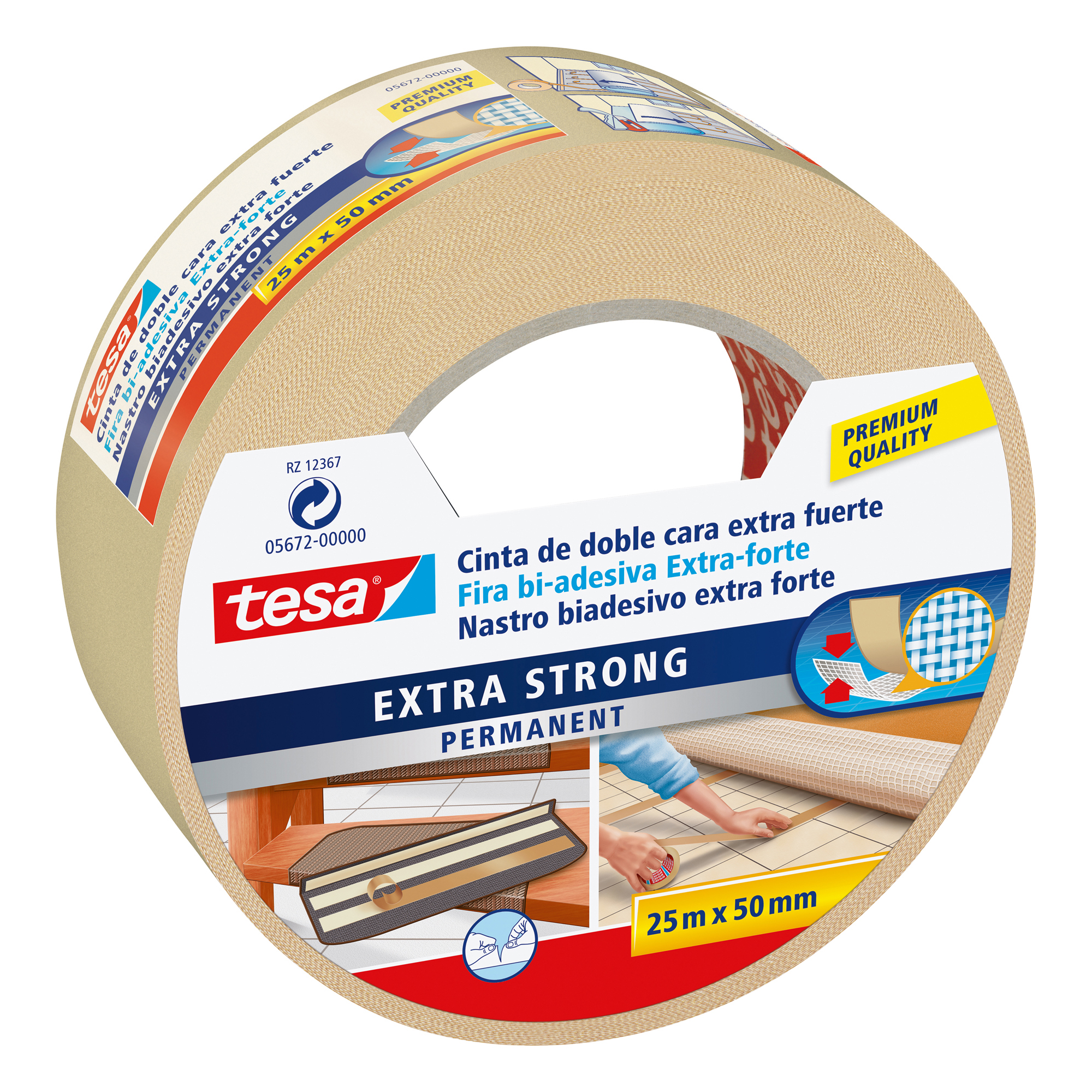 Nastro biadesivo Extra Forte - 50 mm x …