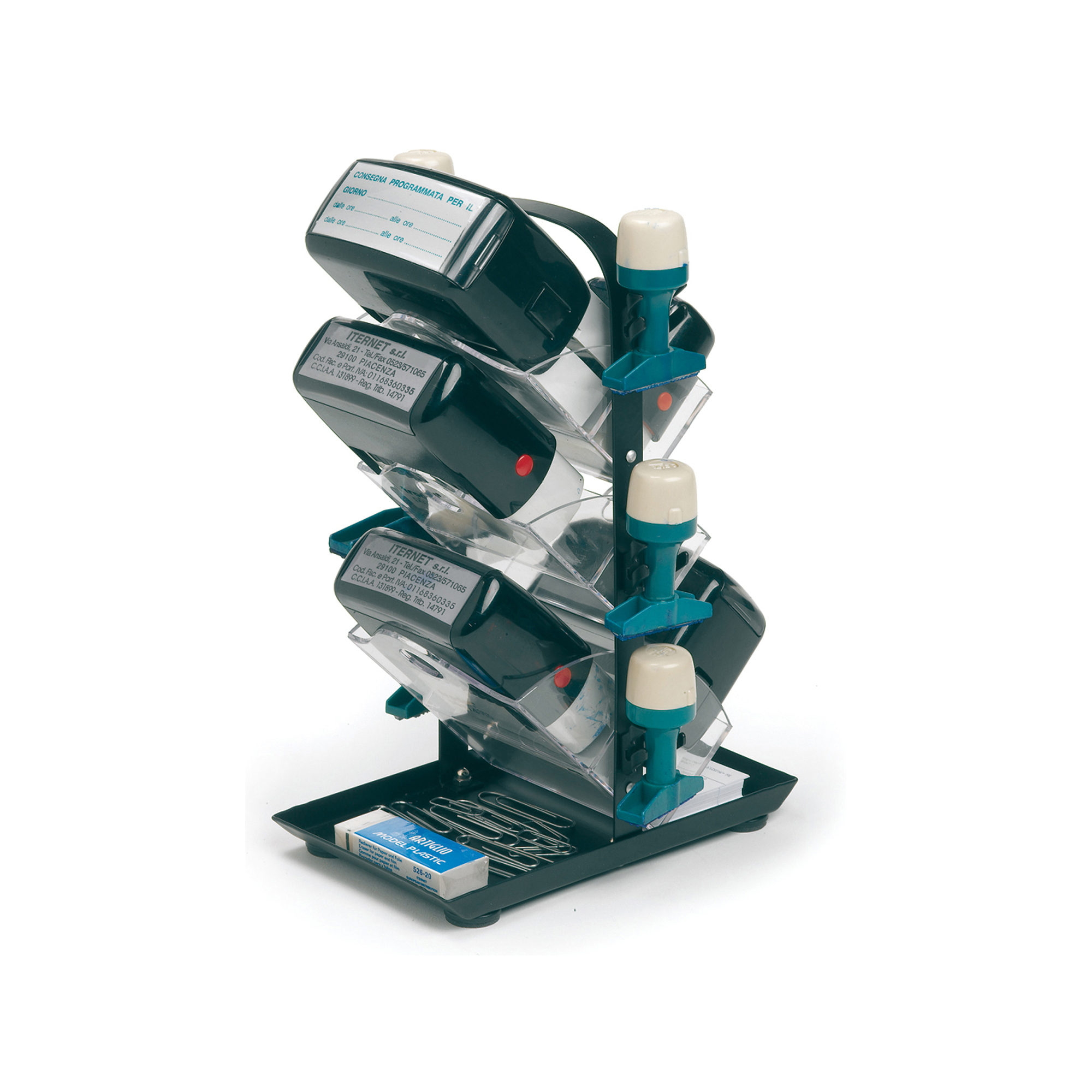 Portatimbri Fishbone - 6+6 posti - nero - …