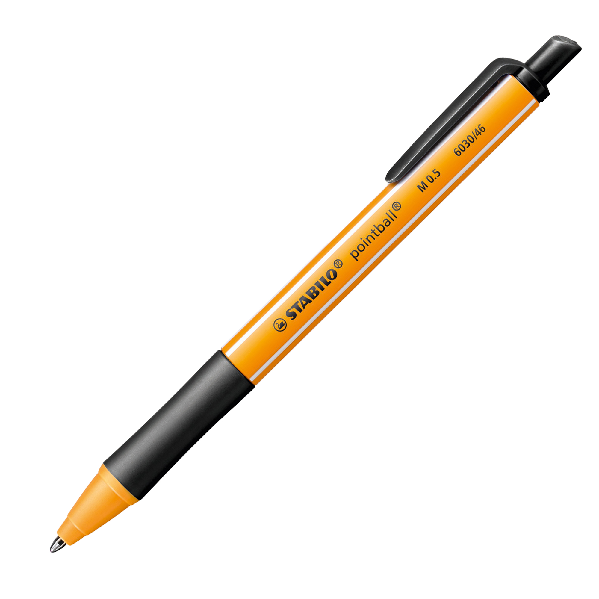 STABILO pointball - Penna a sfera - nero - 0.5 mm - medio - retrattile