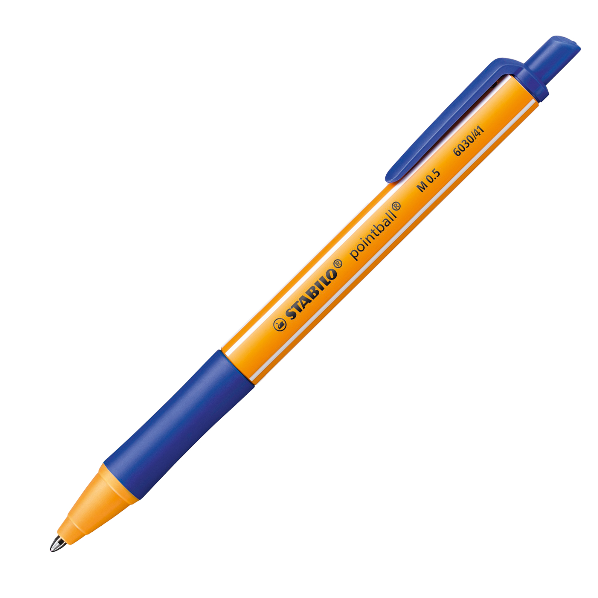 STABILO pointball - Penna a sfera - blu - 0.5 mm - medio - retrattile