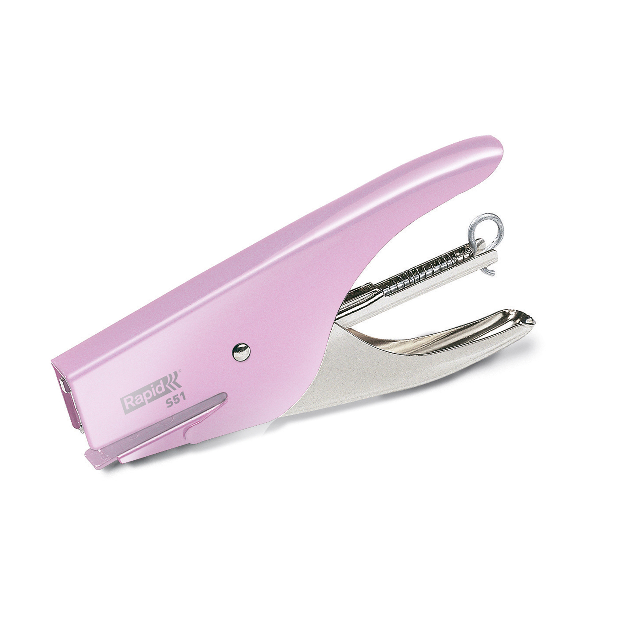 Rapid Retro S51 - Graffatrice - 15 fogli - 21/4 - acciaio - strawberry cream