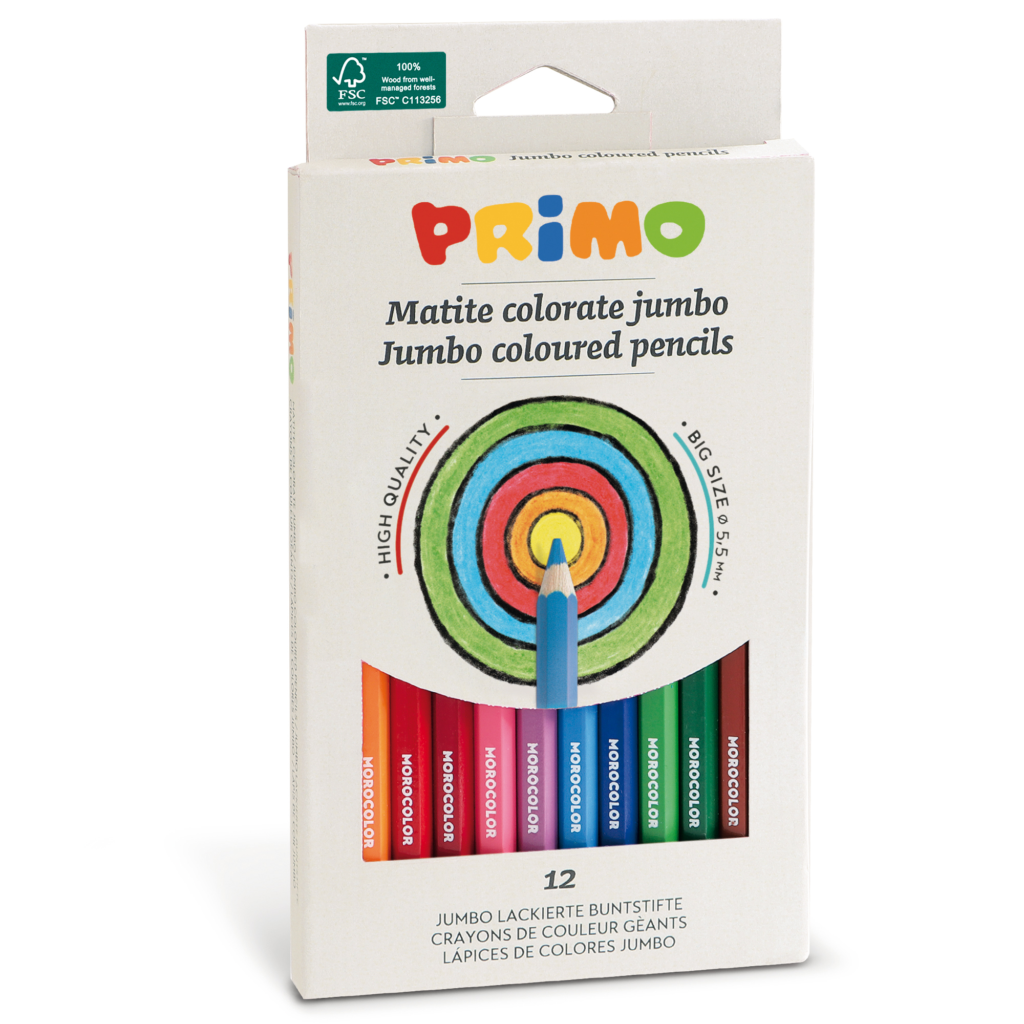 Matite colorate Jumbo - diametro mina 5,5 mm …