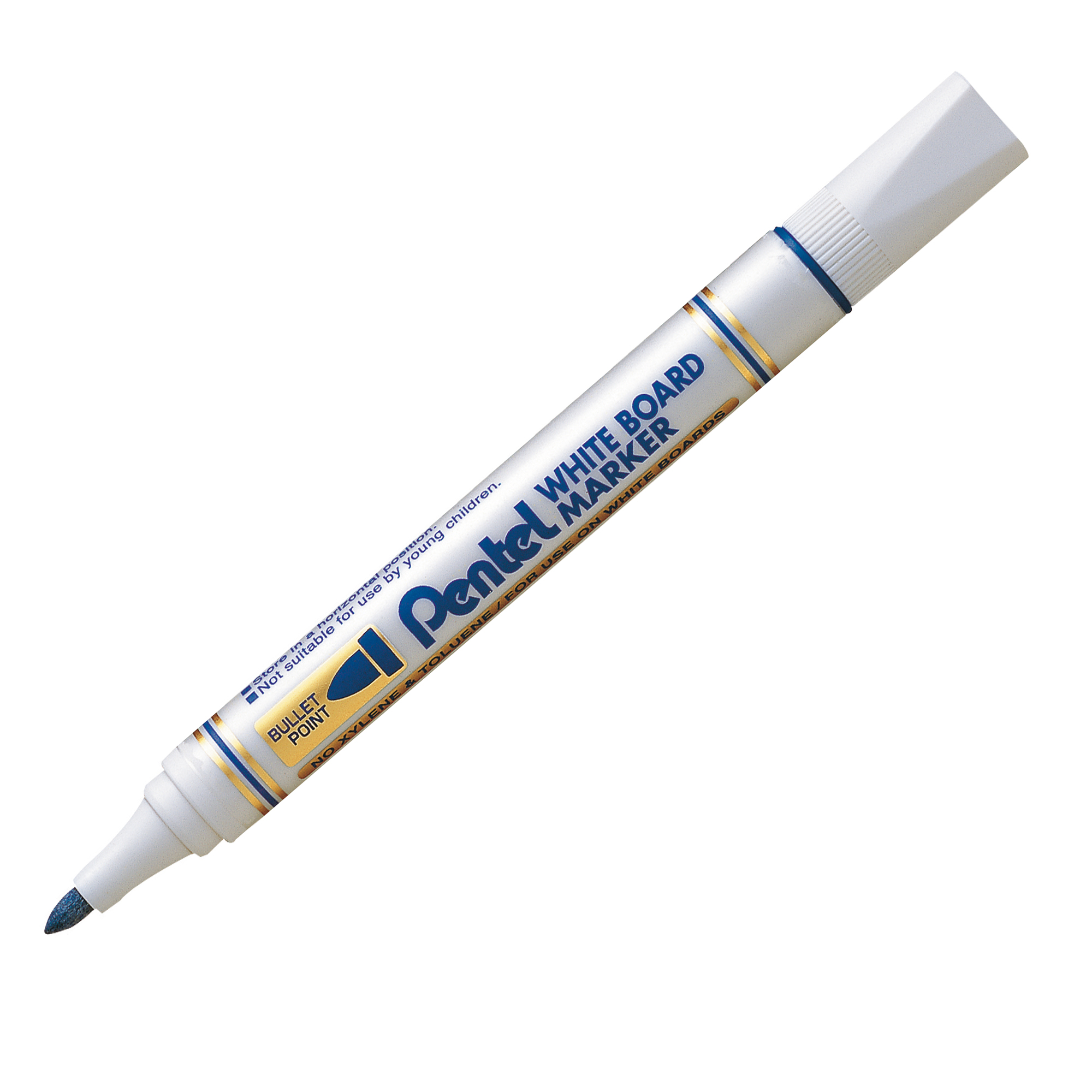 Pentel MW85 - Marcatore - per lavagna bianca - blu - inchiostro pigmentato - 2.1 mm (pacchetto di 12)