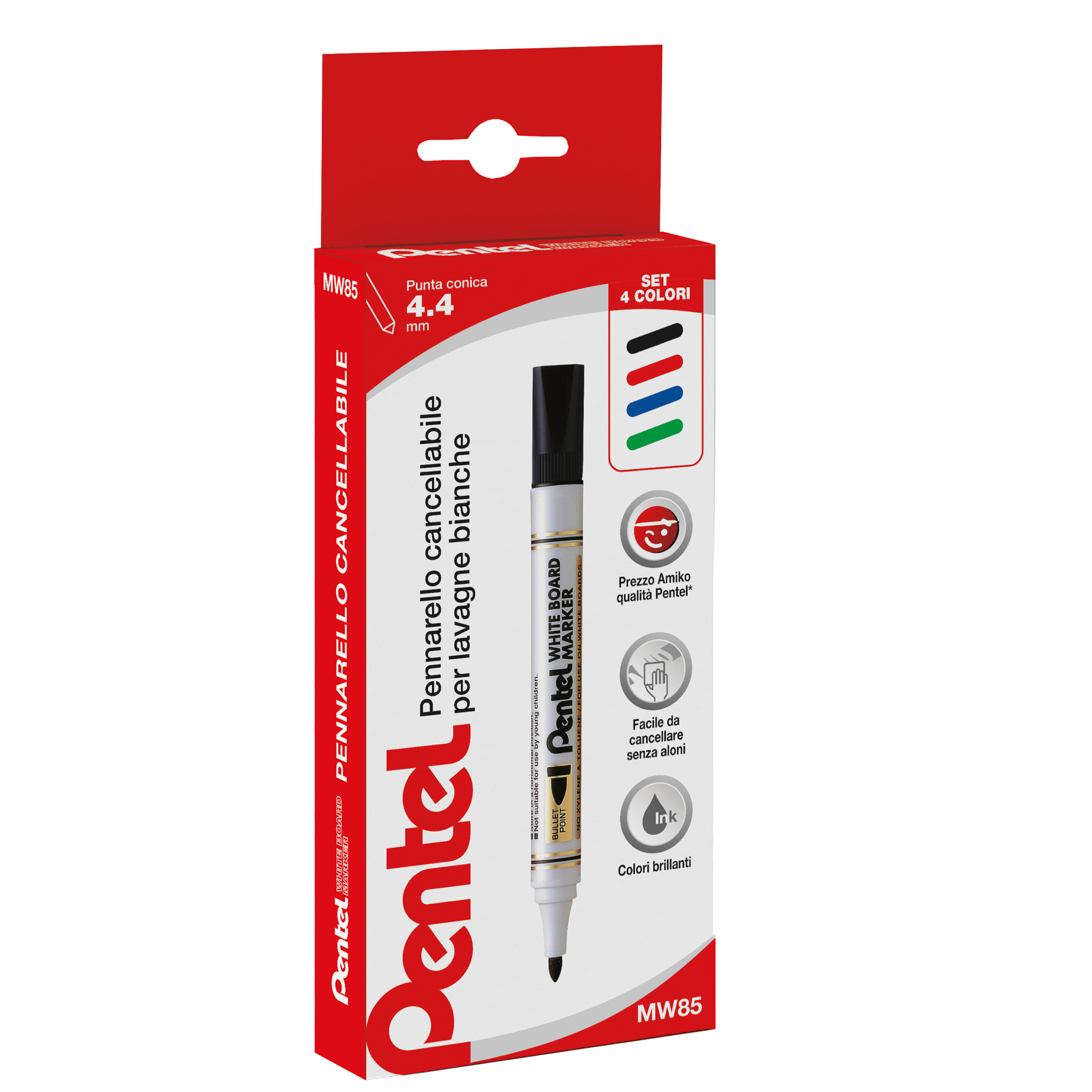Marcatore per lavagne cancellabili MW85 - astuccio 4 …