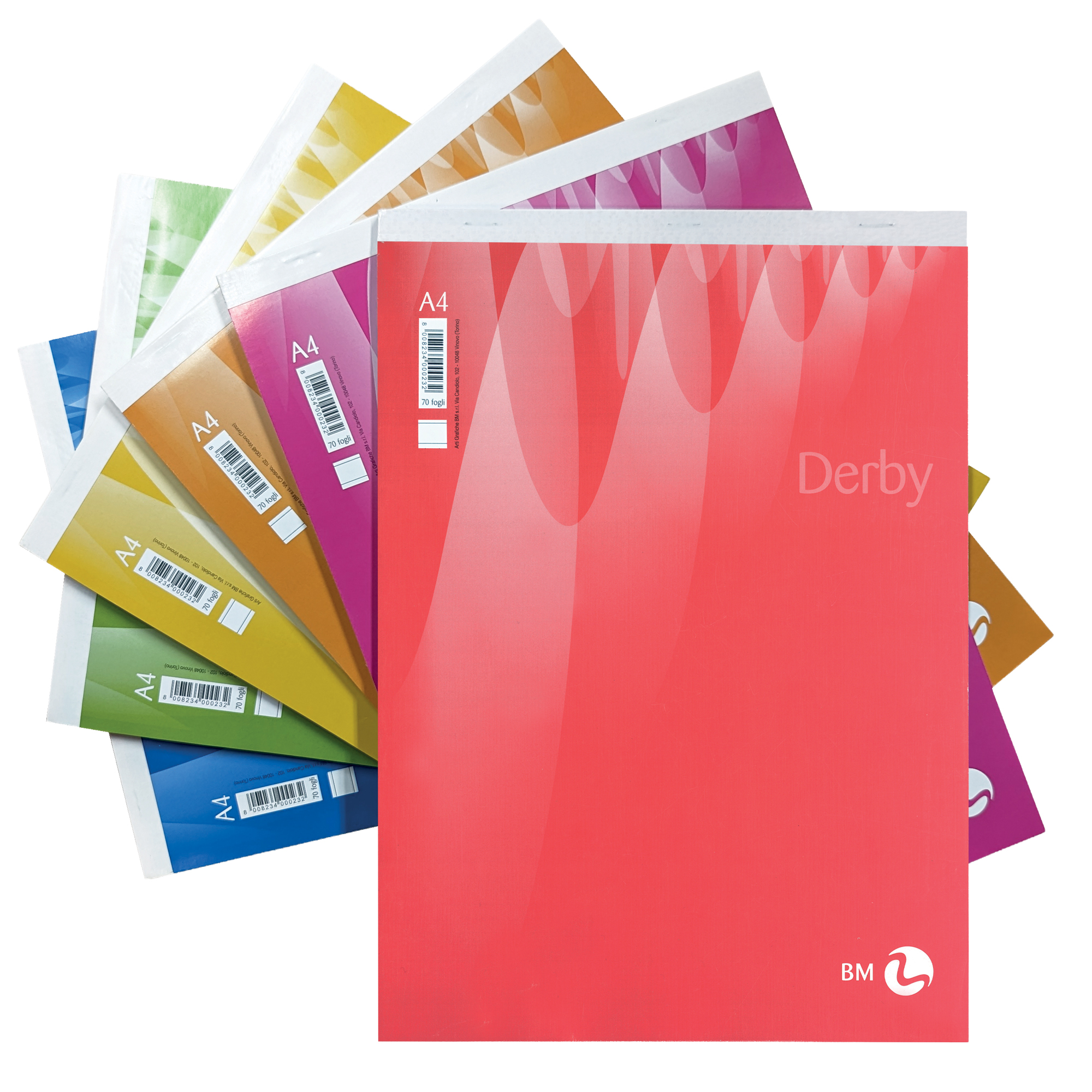 Blocco note Derby - bianco - 150 x …