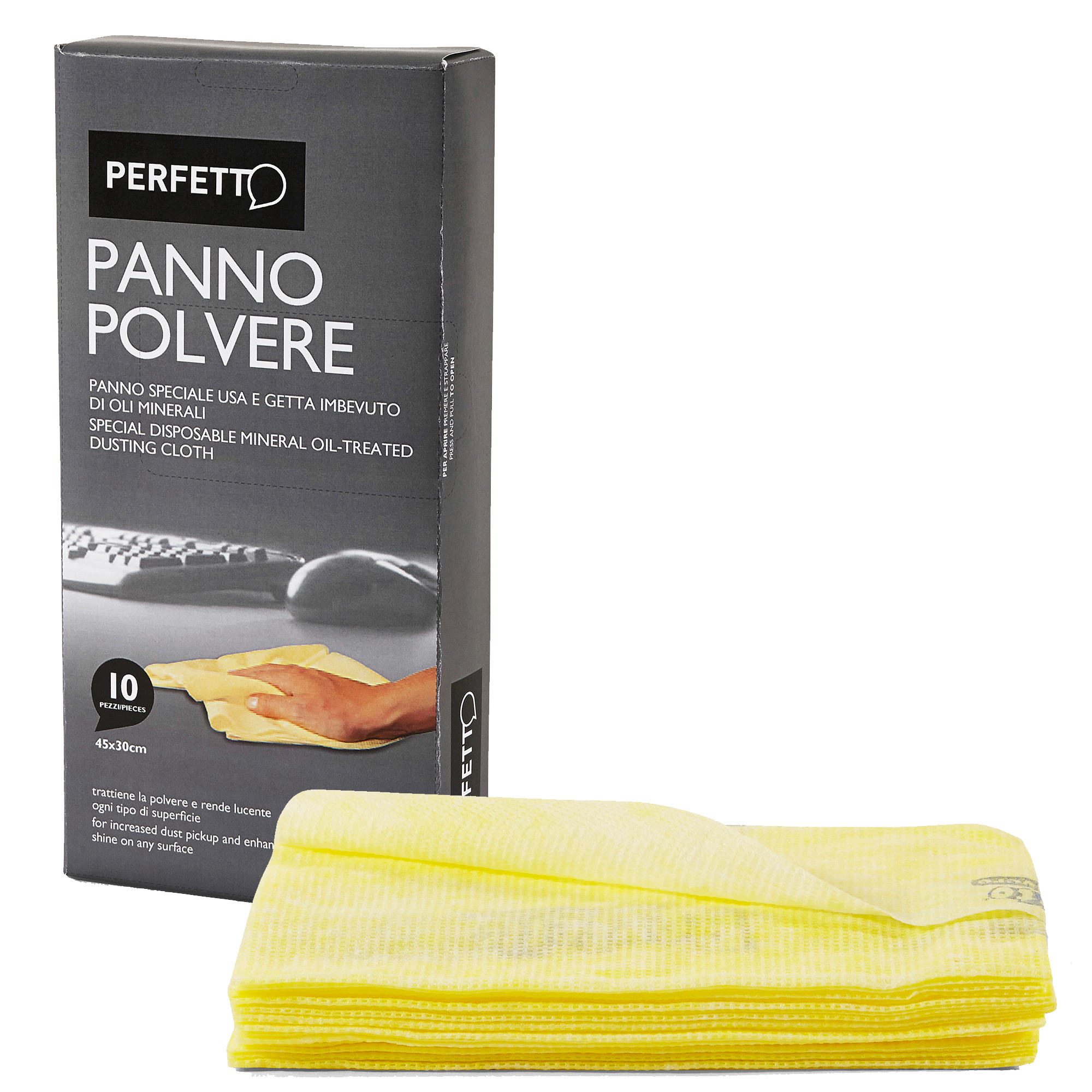 Perfetto - Panno per pulizia - polipropilene - pacco da 10